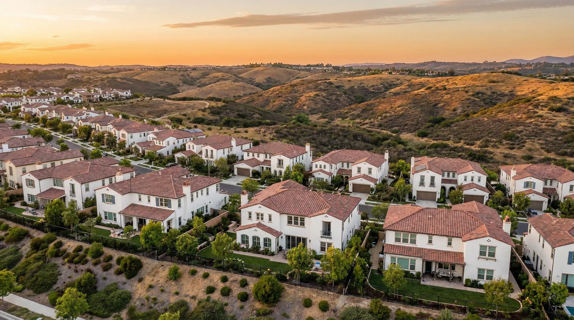 San Diego neighborhood aerial view