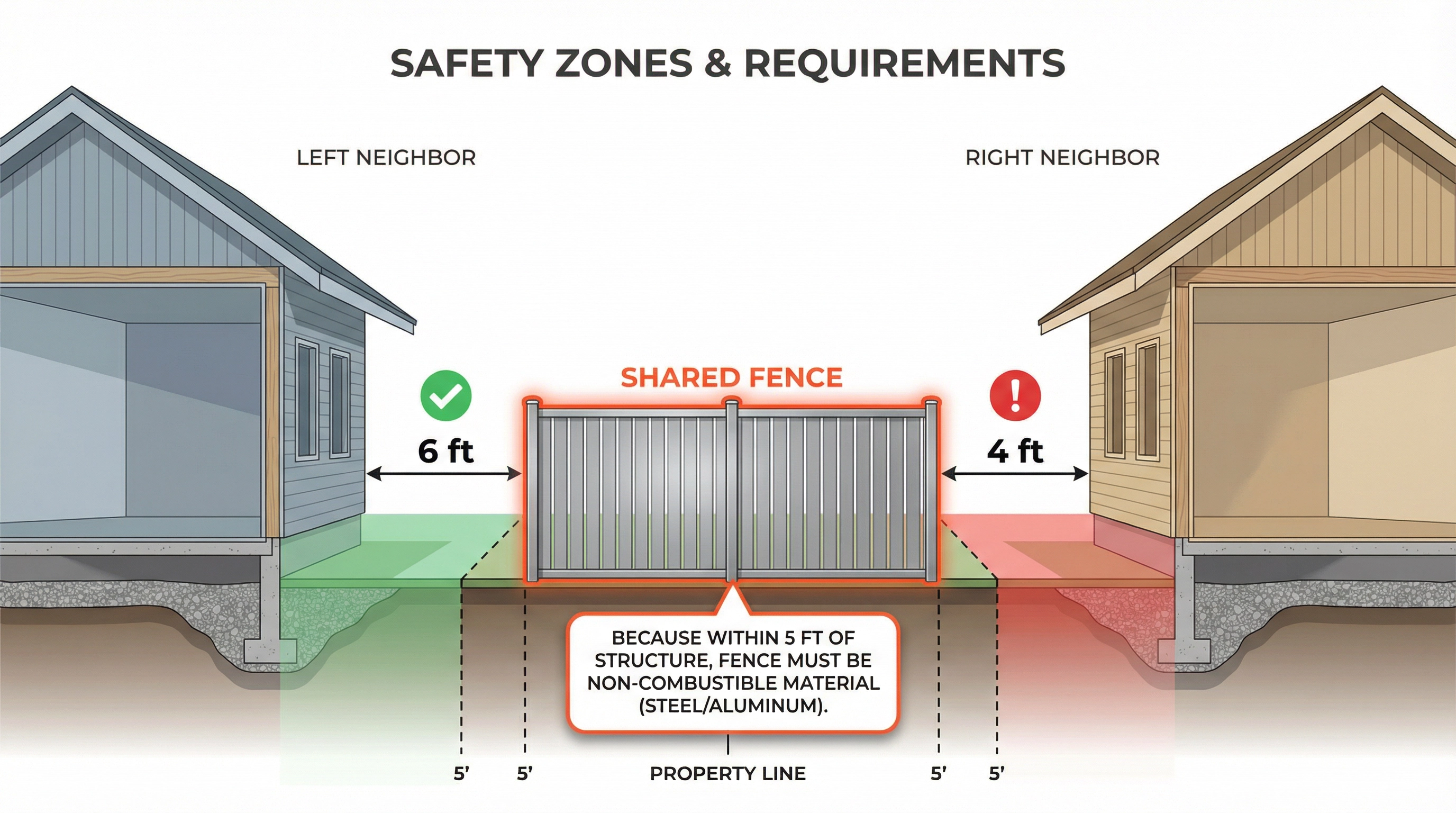 Shared fence scenario diagram