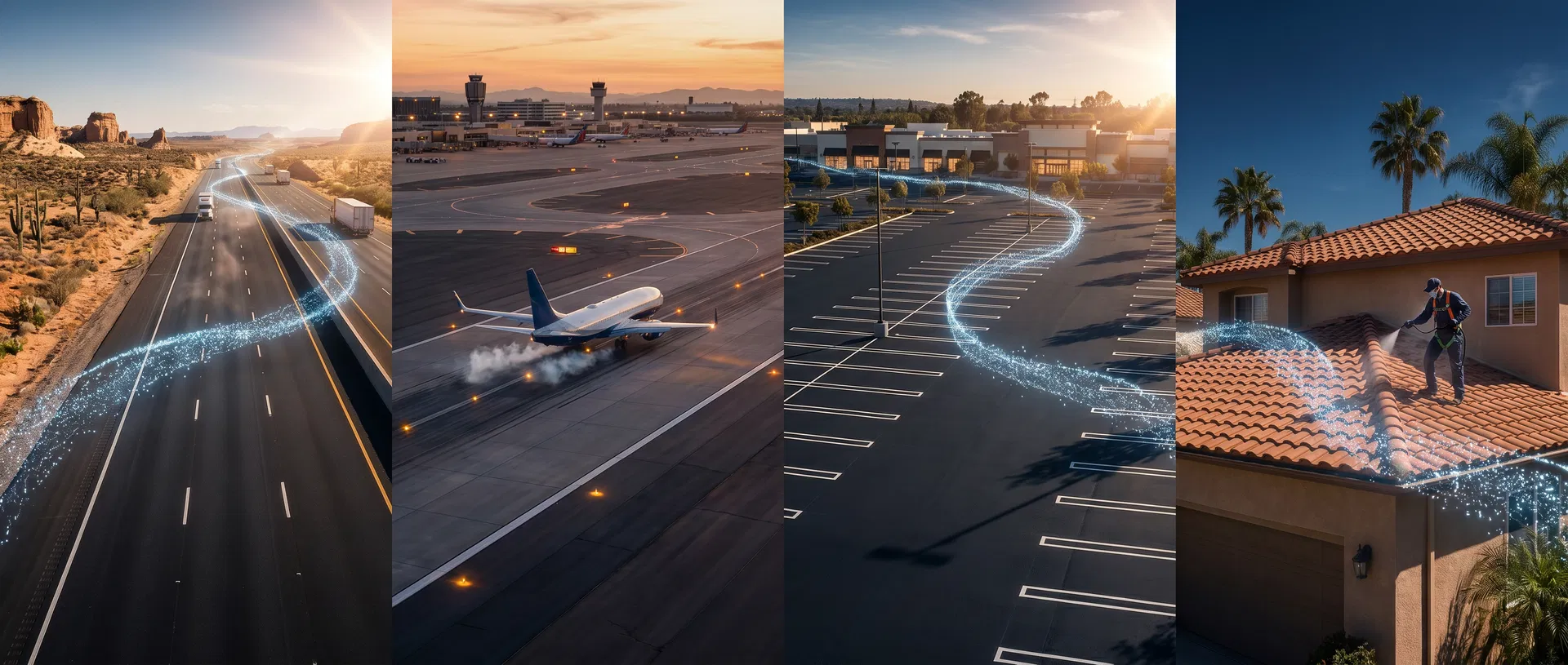 Nano-silica technology protects highways, runways, parking lots, and roofs