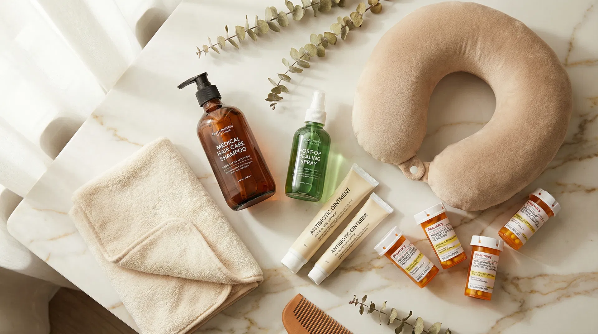 Hair transplant aftercare products