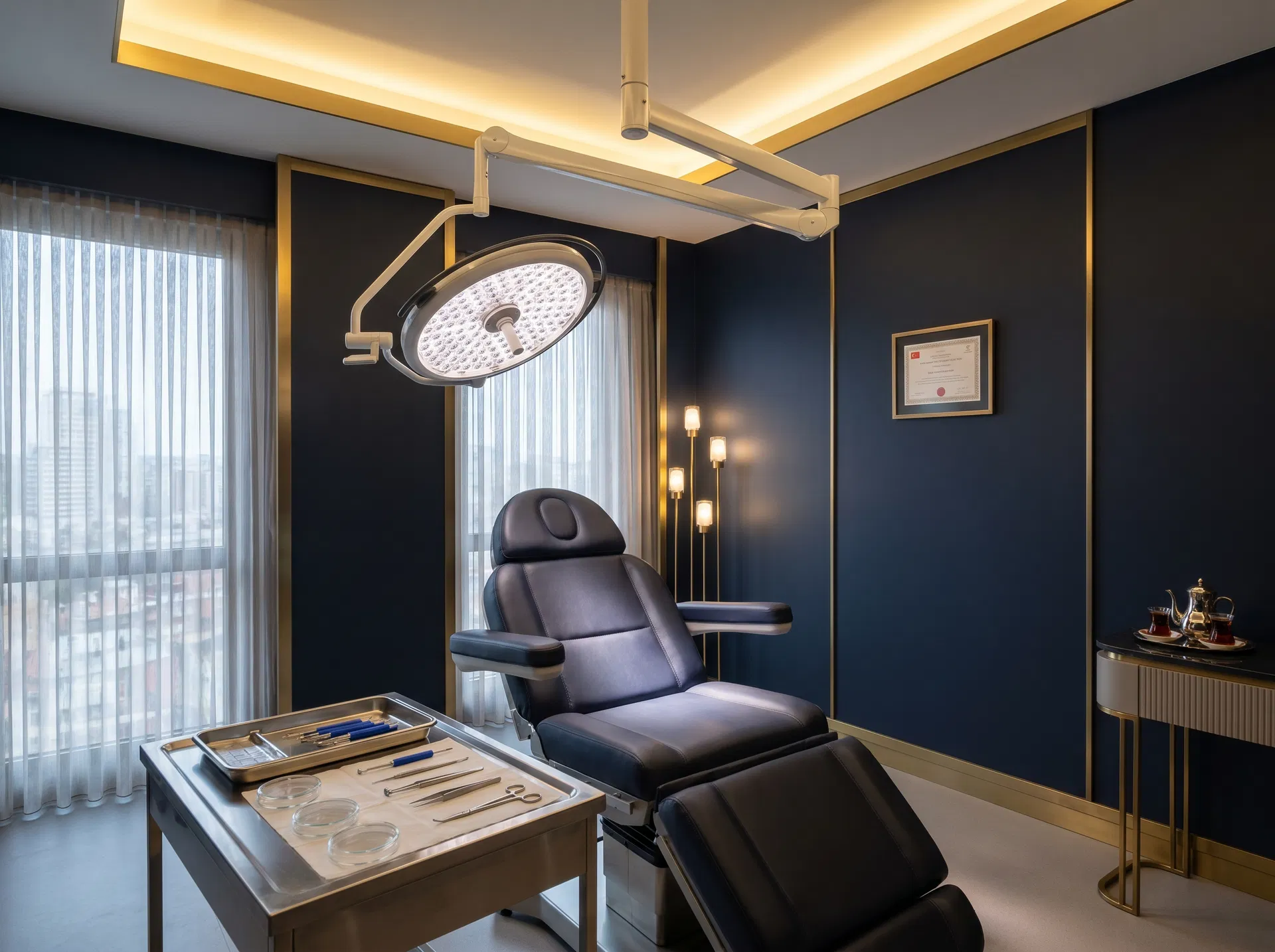 Sule Hair Transplant review - bright clinic interior with modern design