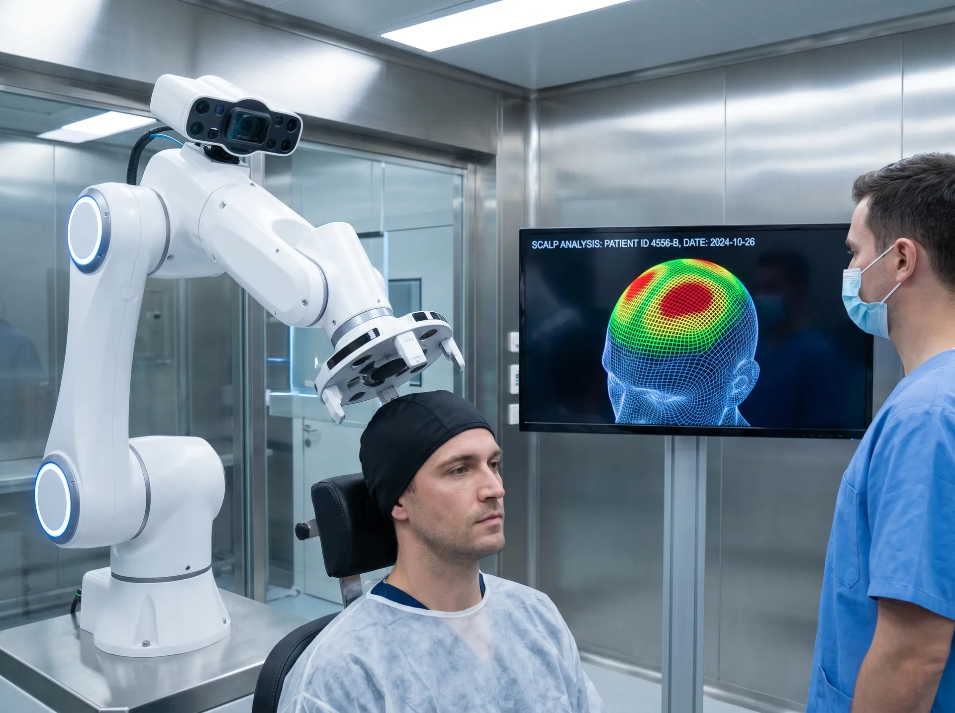 KE-Bot hair transplant technique offered at ASMED Surgical Medical Center Turkey