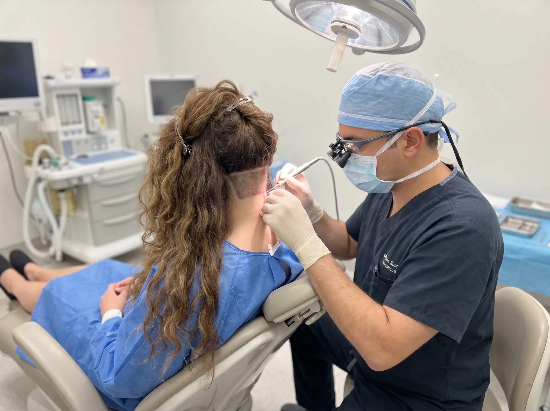 Long Hair FUE hair transplant technique offered at Emphair Turkey