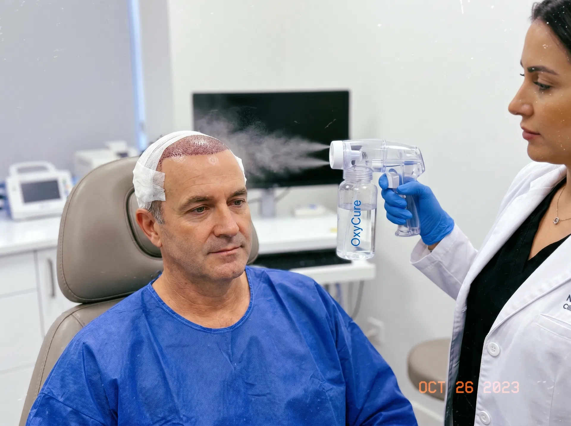 OxyCure Therapy hair transplant technique offered at Vera Clinic Turkey