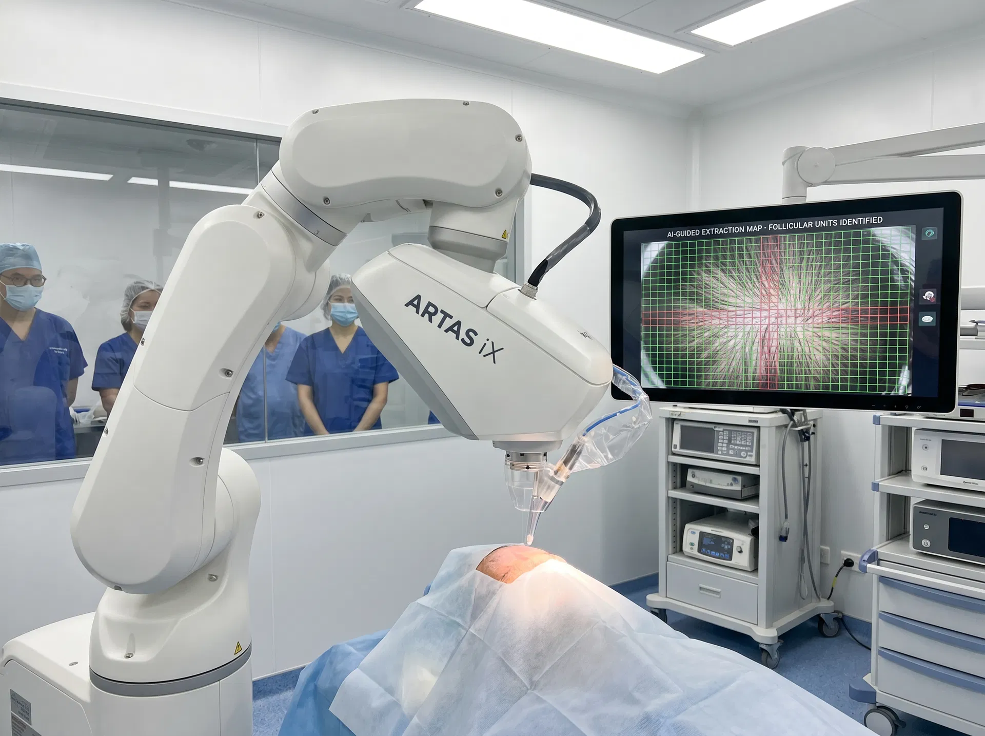Robotic DHI hair transplant technique offered at Este Medical Group Turkey