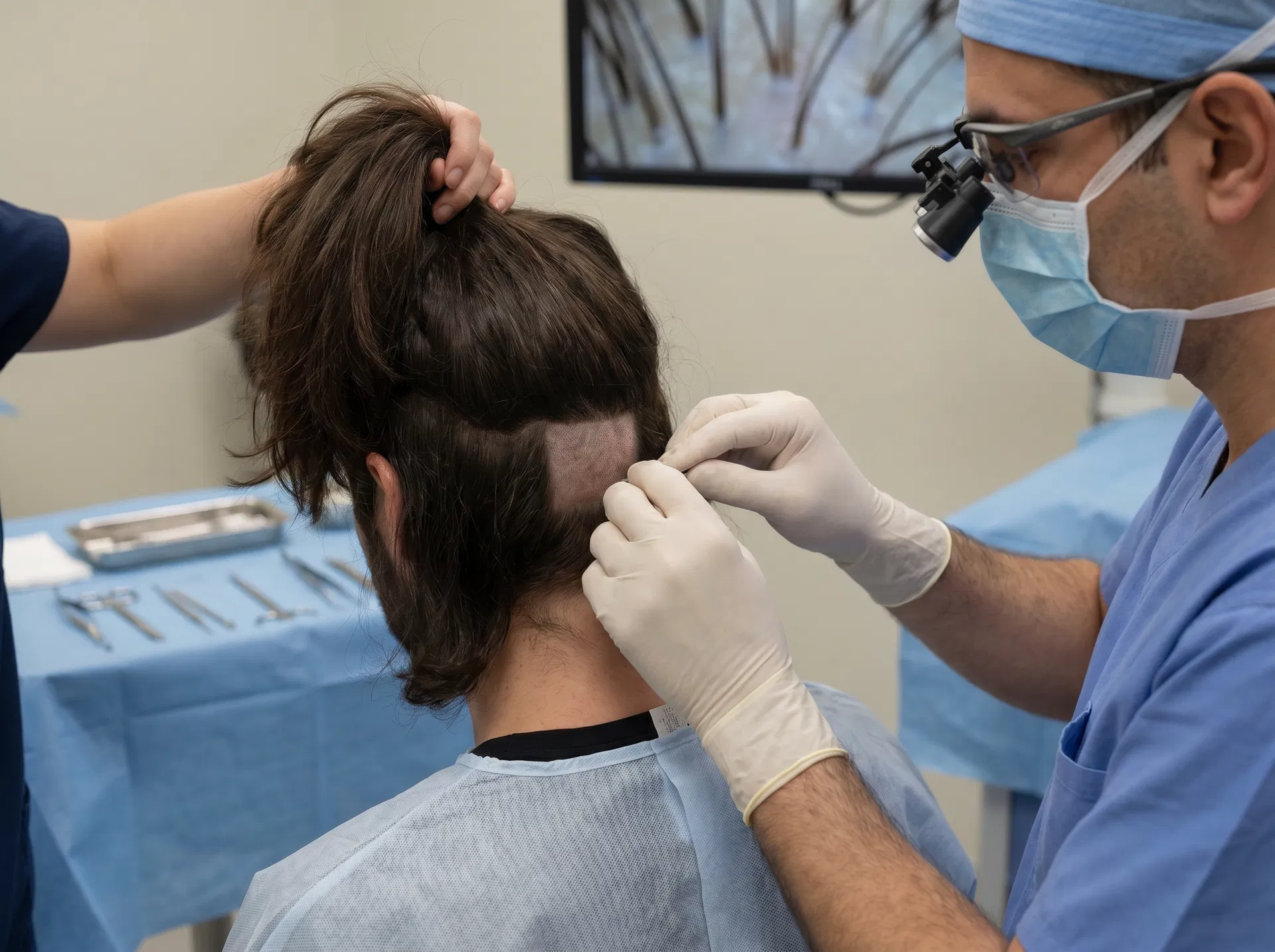 Unshaved Hair Transplant hair transplant technique offered at Este Surgery Turkey