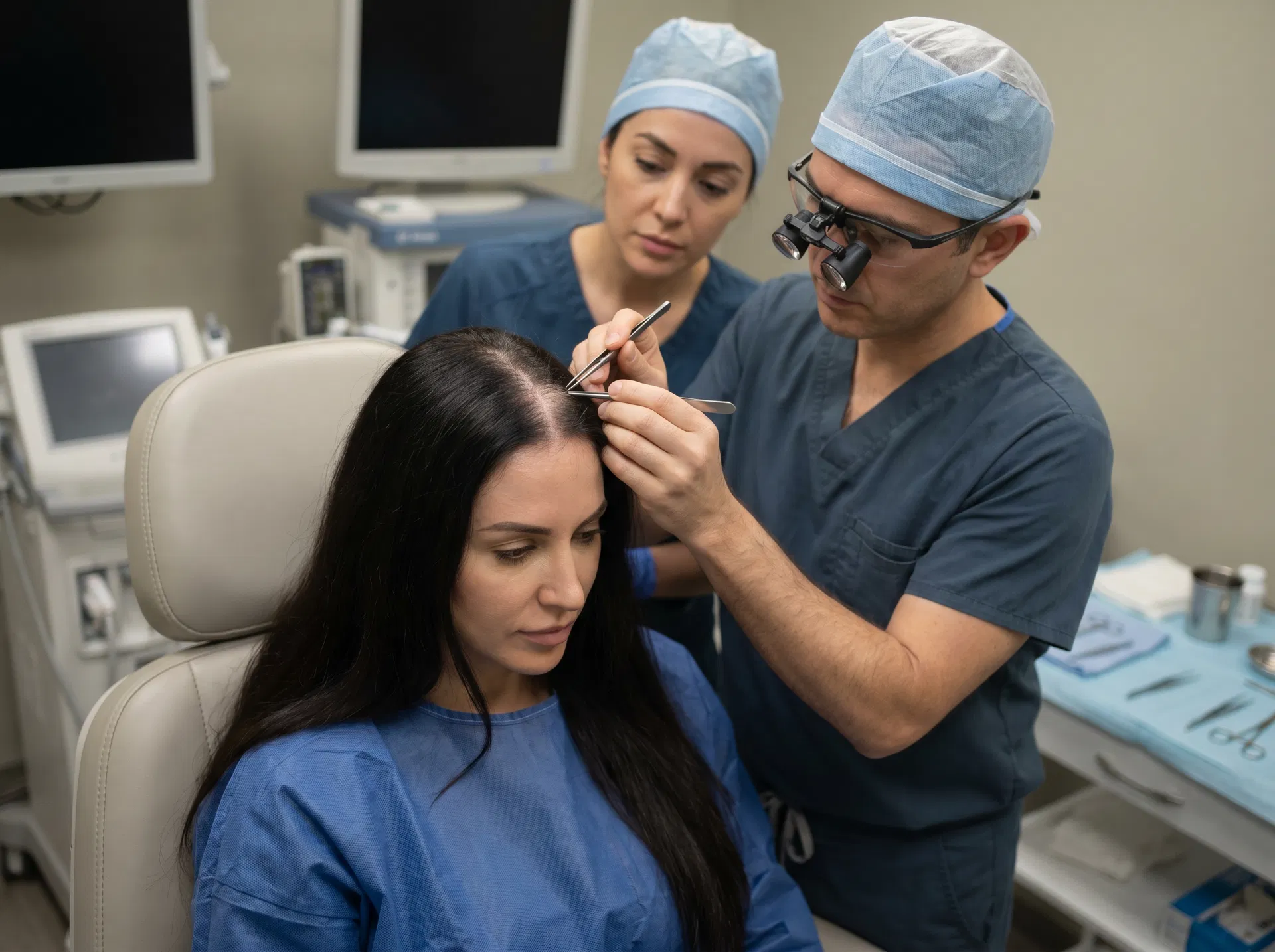 Women Hair Transplant hair transplant technique offered at Turkeyana Clinic Turkey