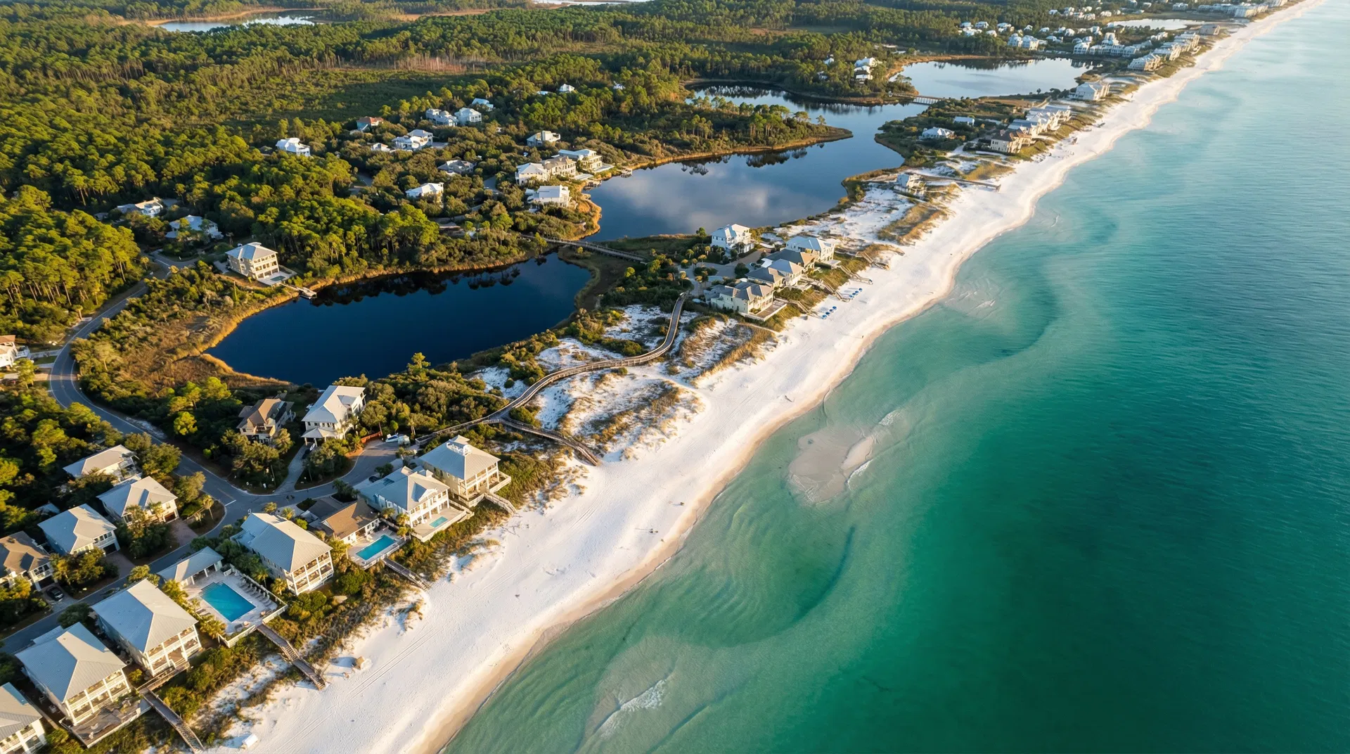 Florida Panhandle aerial view