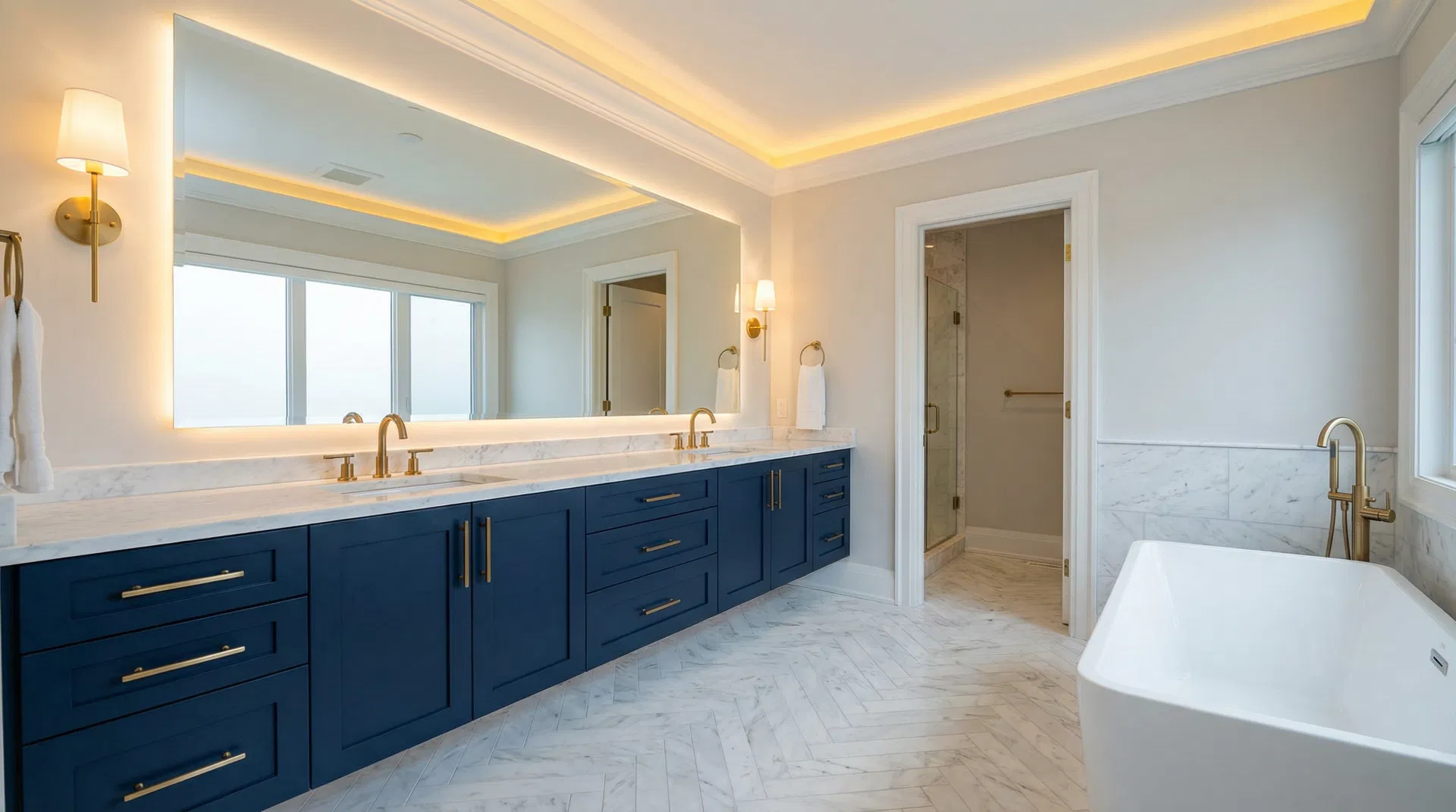 Master Bathroom Vanity — Cabinet Arts Edmonton, AB