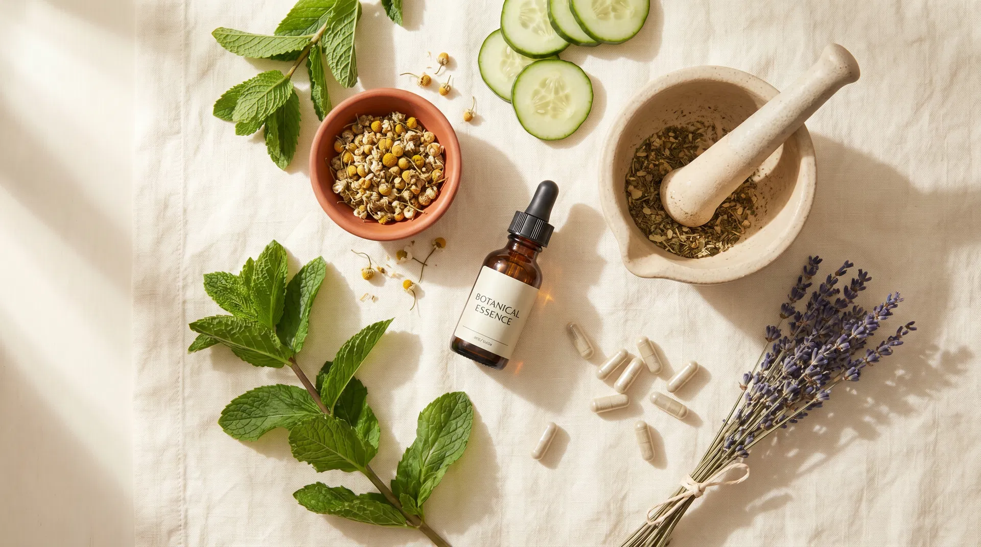 Natürliche Hautpflege-Zutaten