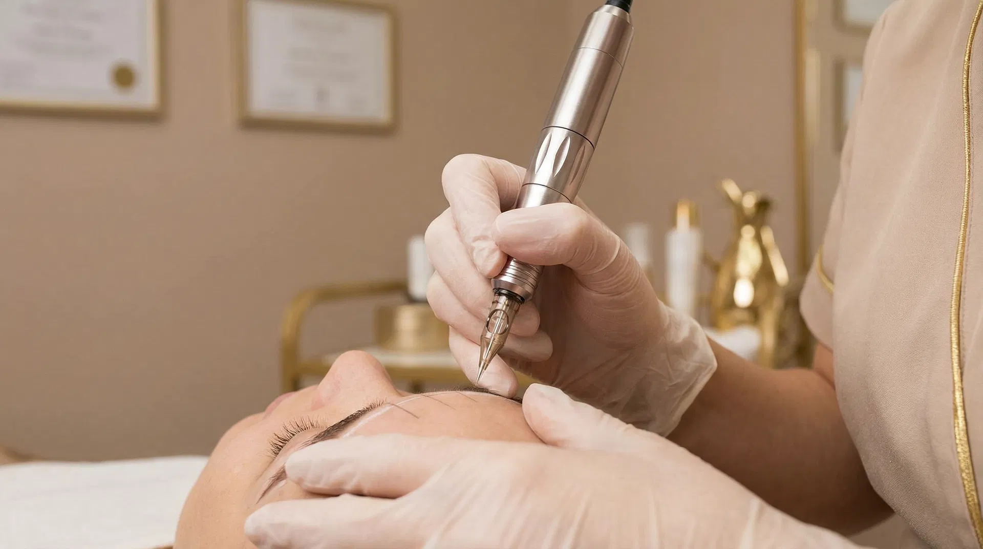 Powder Brows Praxis-Training – Arbeiten am Modell