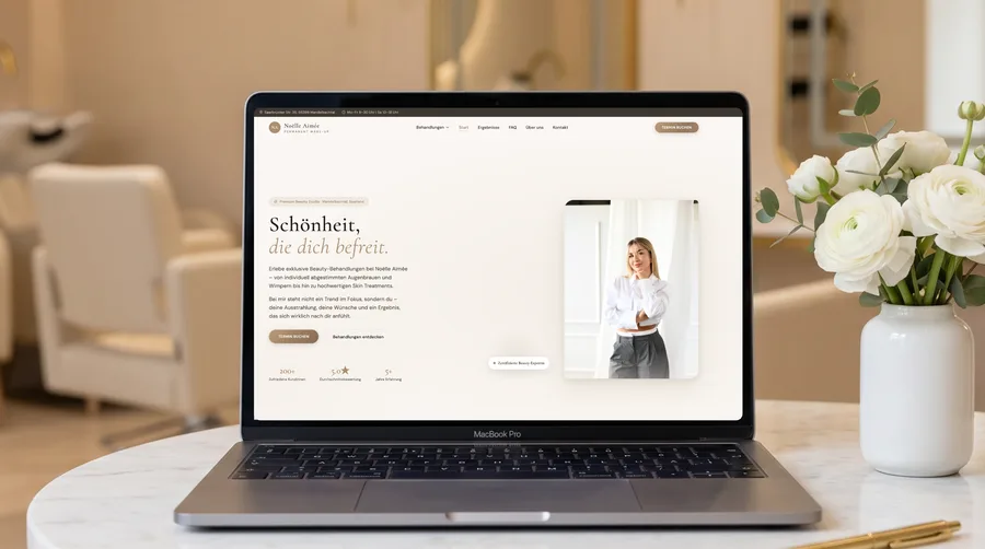 PMU Schulung Bonus – Premium Beauty Website für Permanent Make-Up Artistinnen