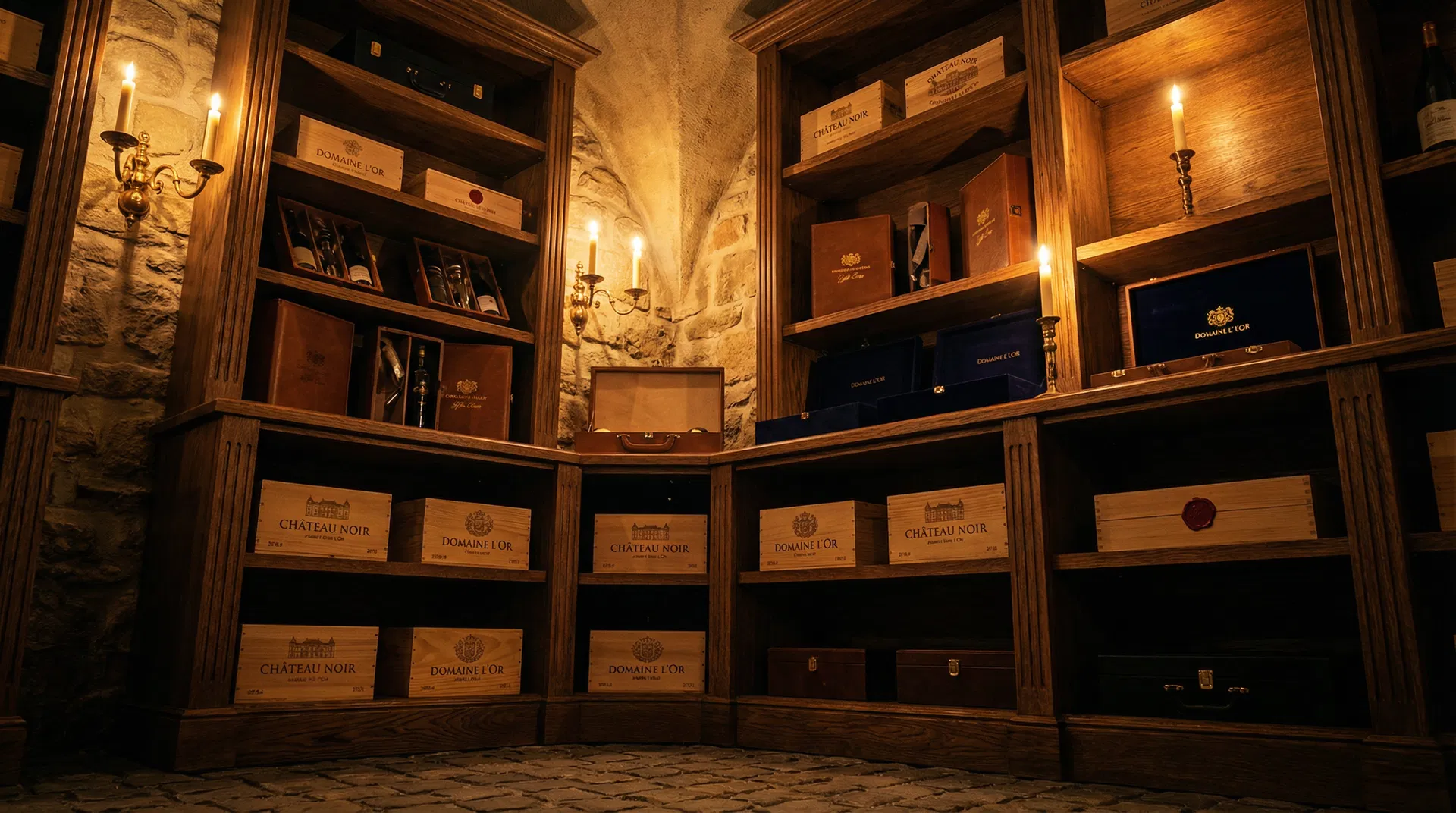 Wine cellar with premium packaging