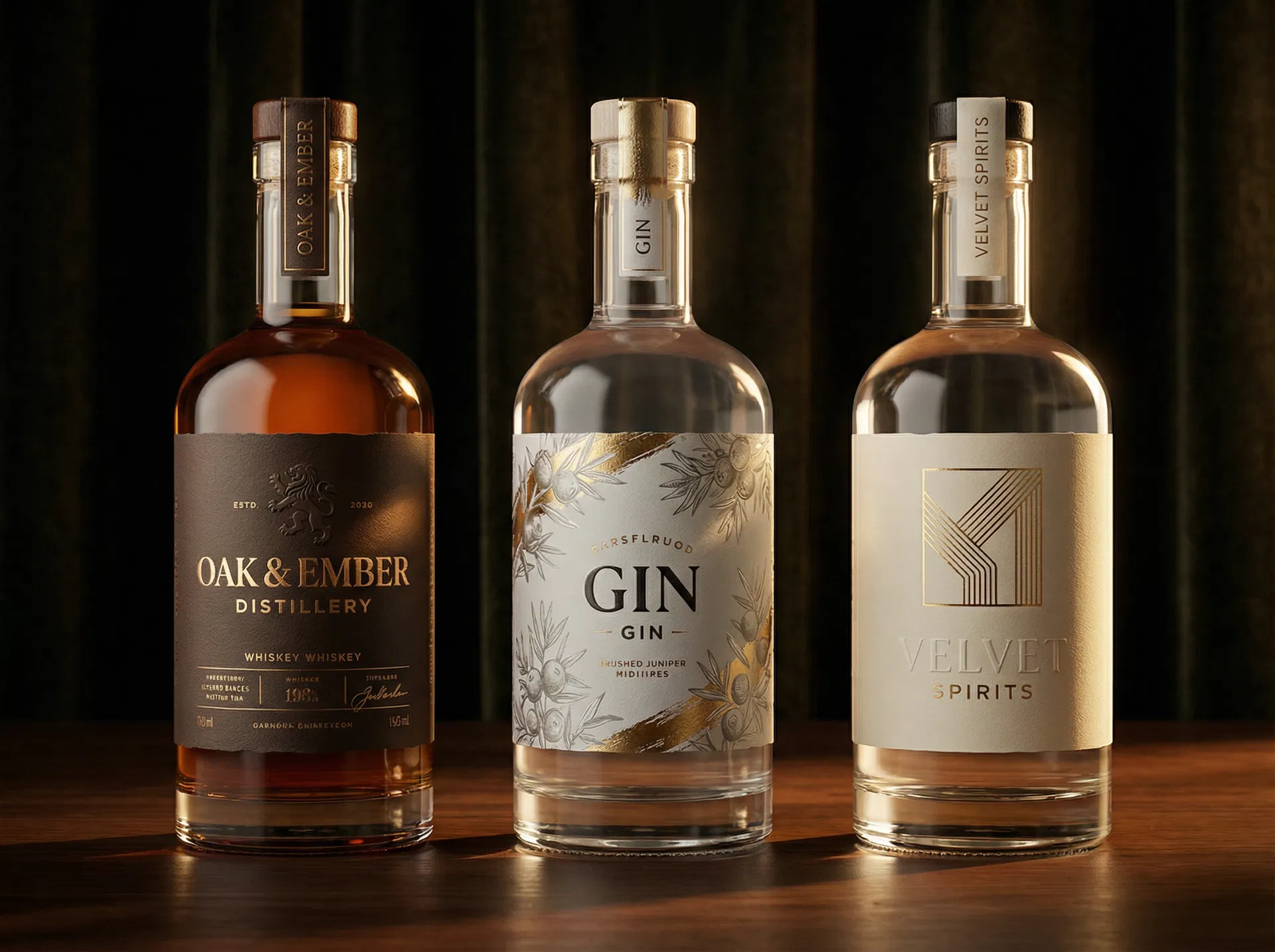 Premium spirit label printing