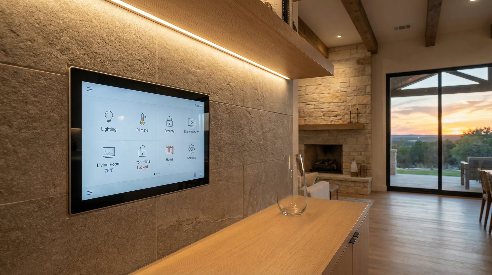 Smart home automation installation in Bulverde Texas by KZ Audio and Video