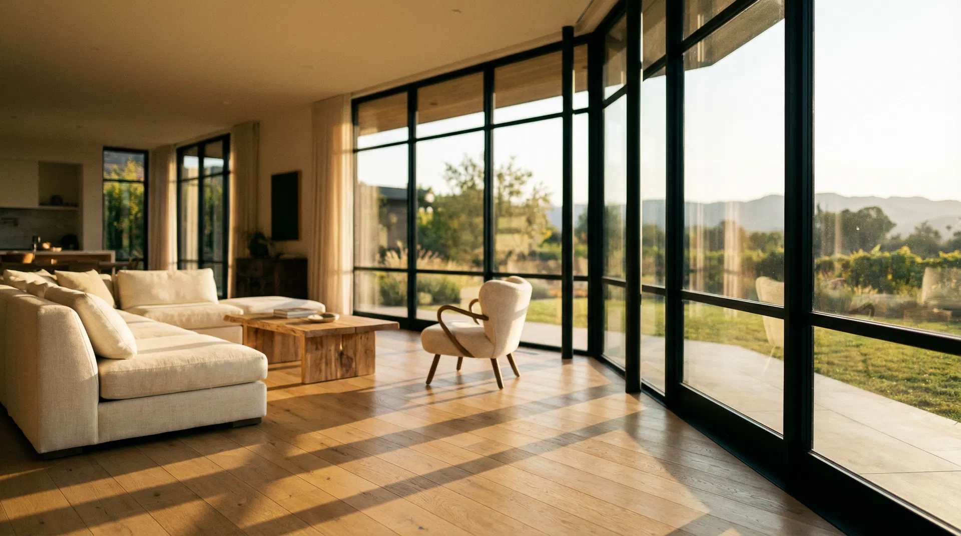 Modern home with beautiful windows