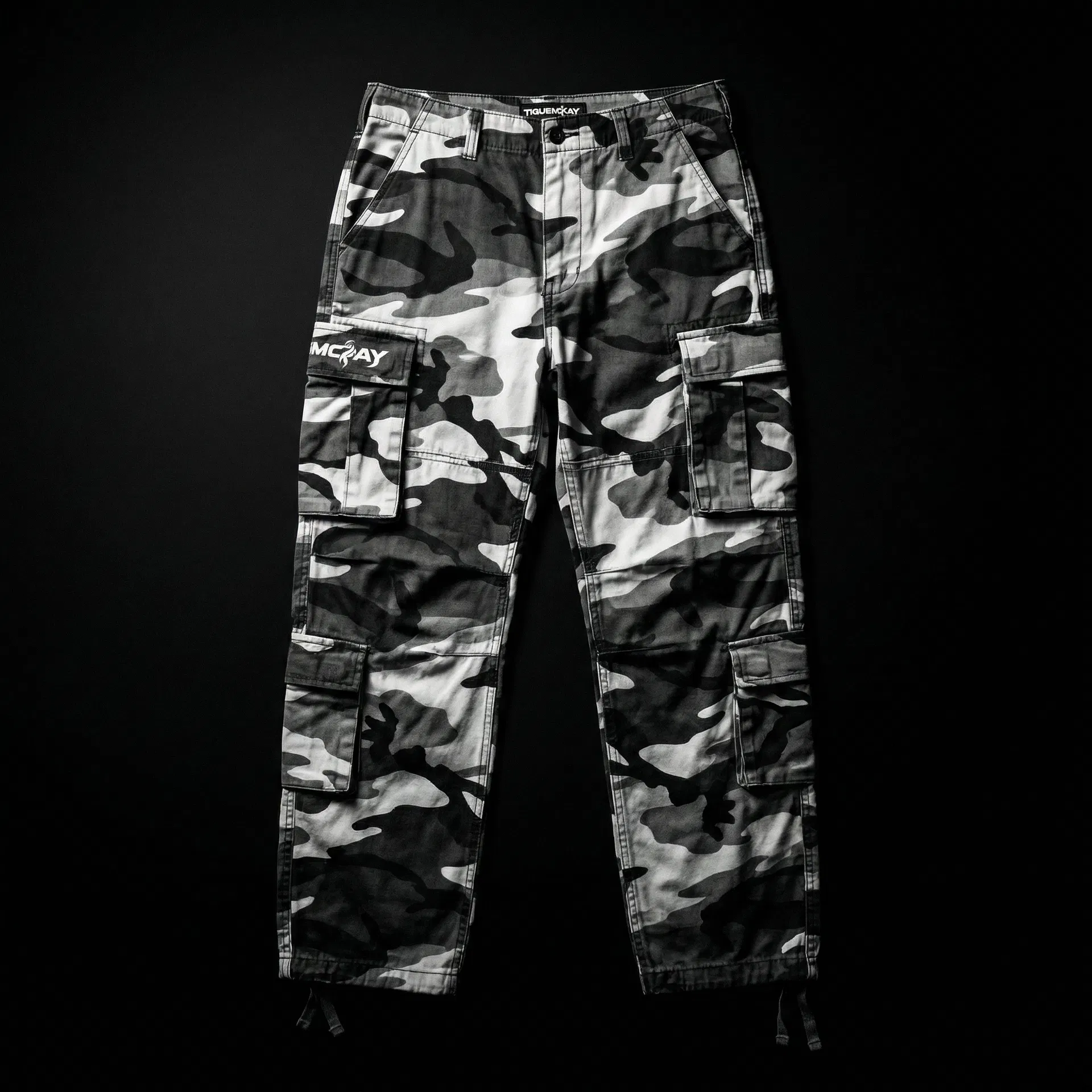 B&W Camo Cargo Pants