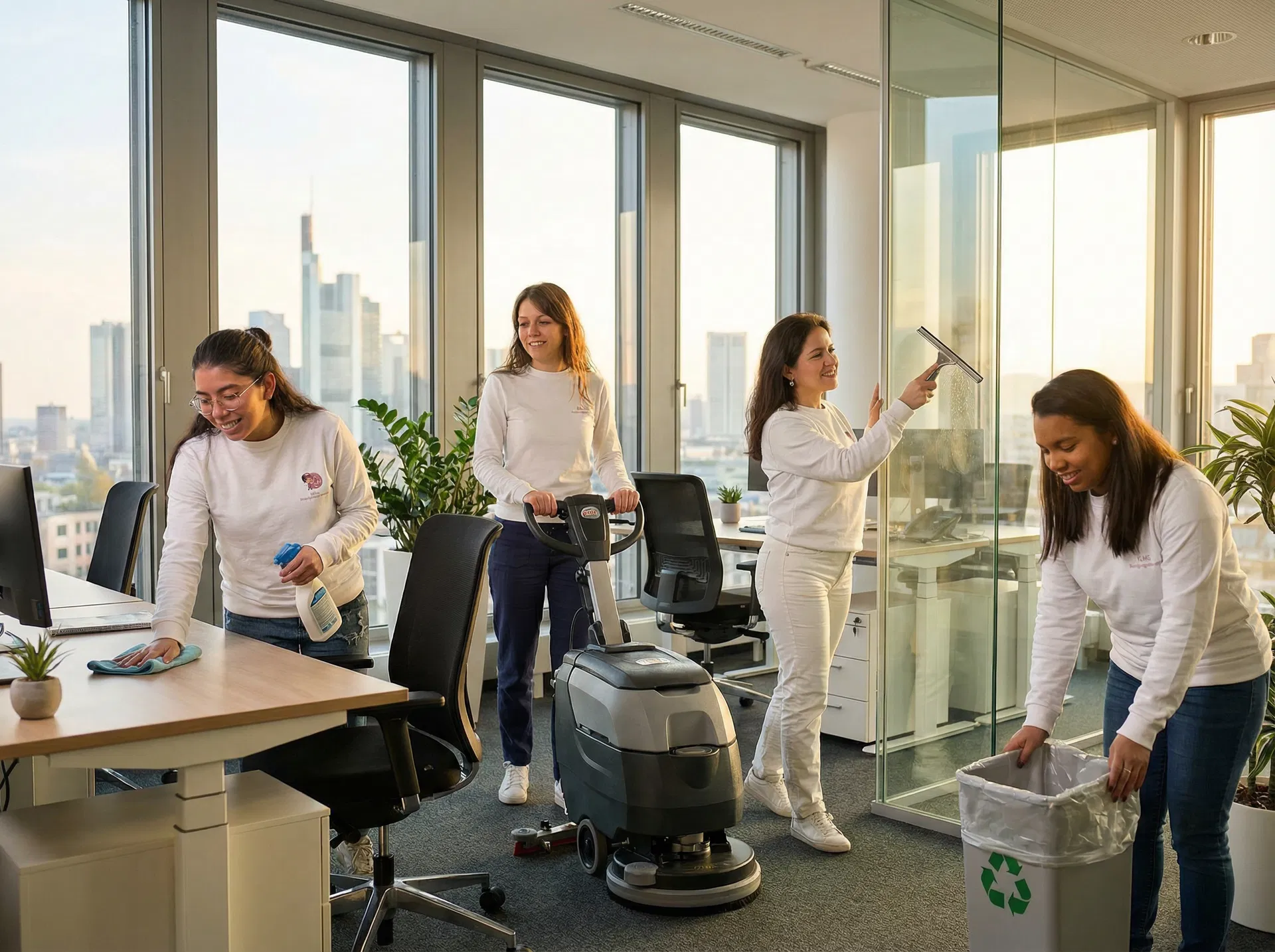 KLMG Reinigungsservice Team bei der Arbeit