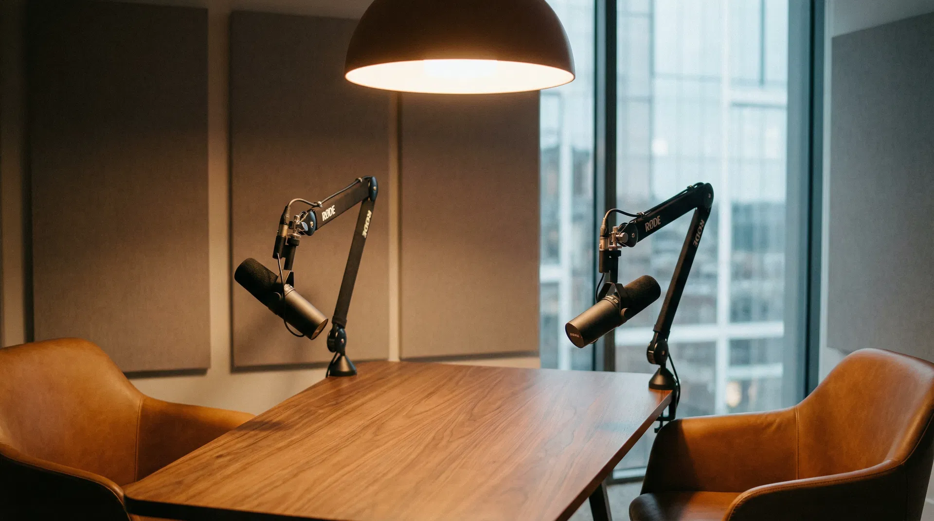 Podcast recording studio