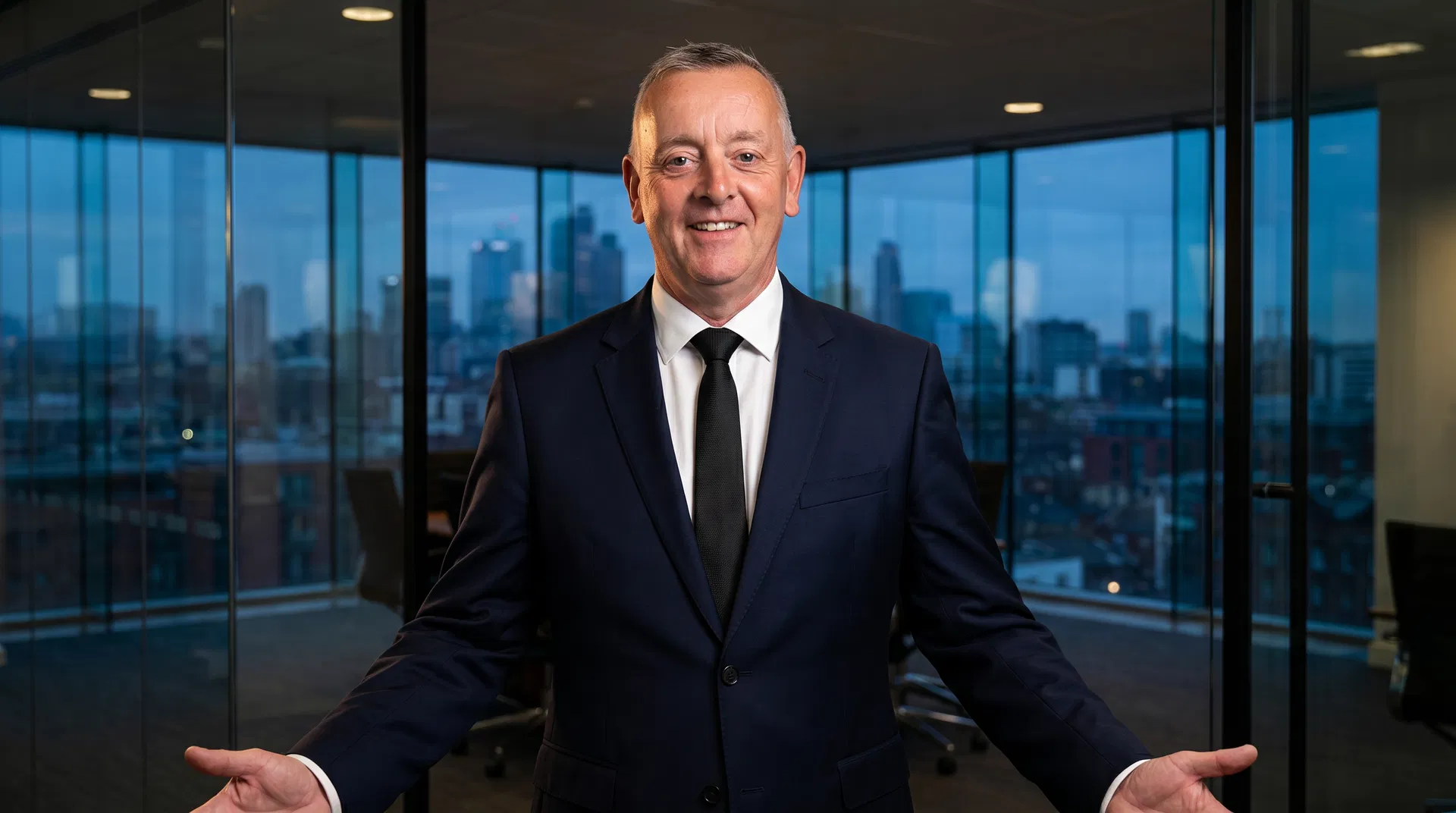 Steve Mills coaching in boardroom