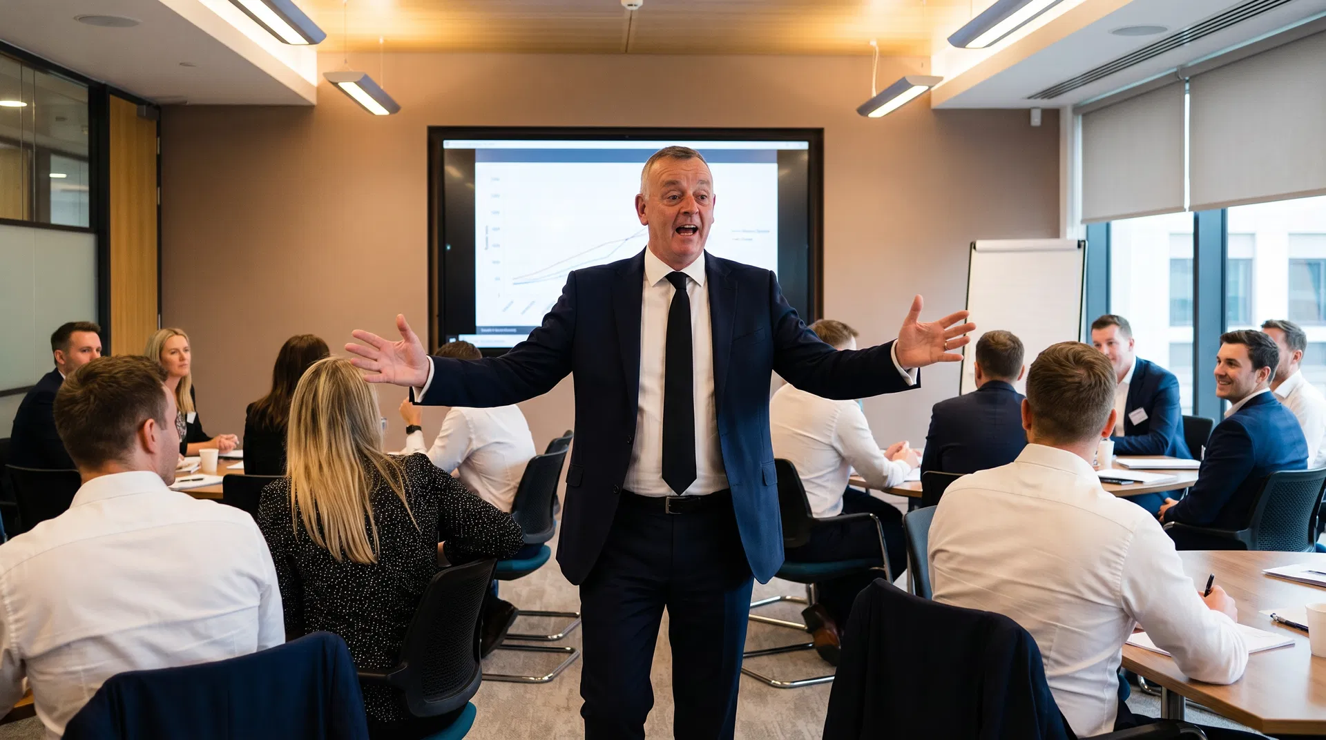 Steve Mills with team