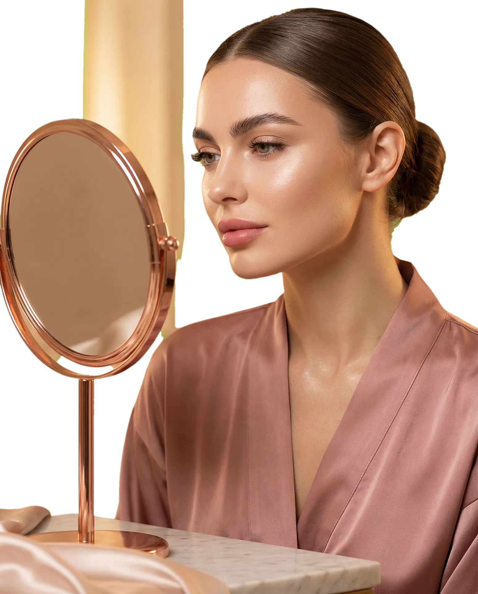 Imagen lifestyle de servicios faciales premium