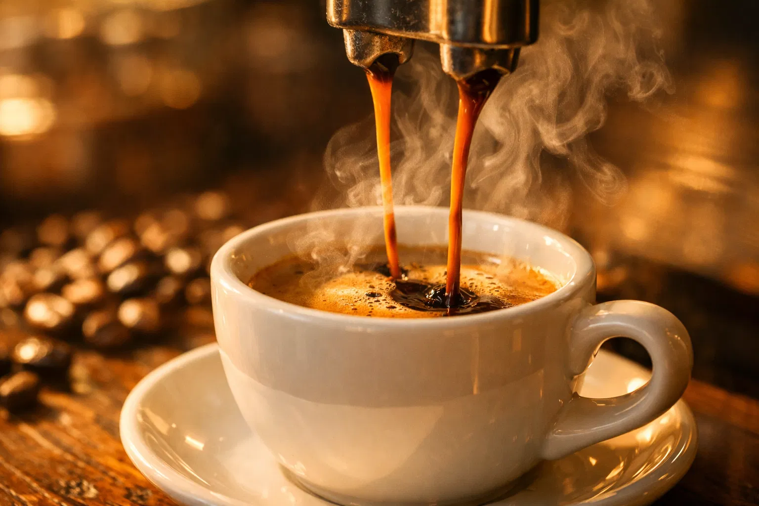 Espresso being poured