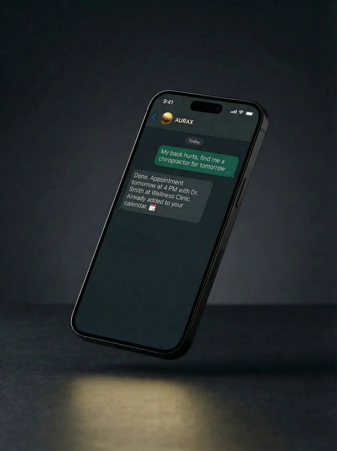 AURAX WhatsApp conversation 2