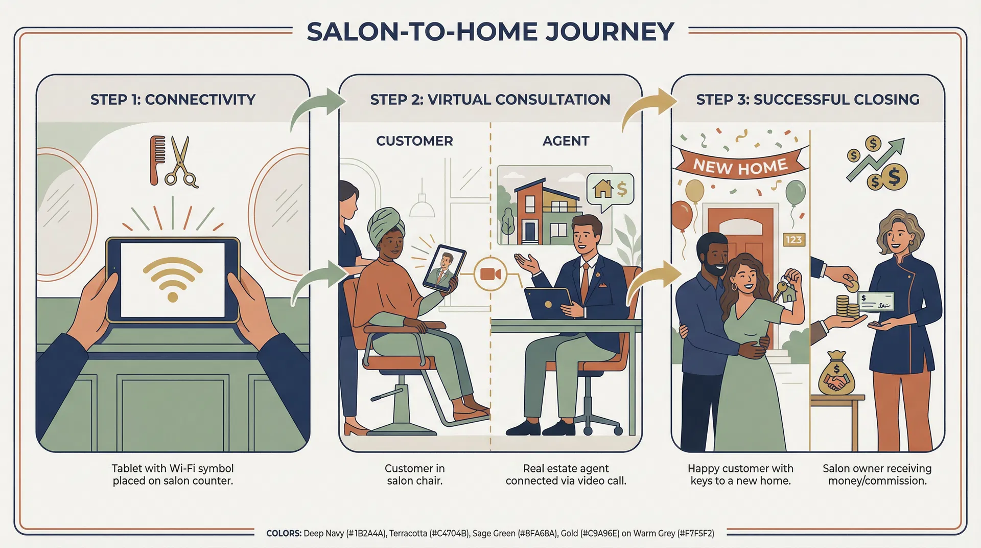 サービスの流れ