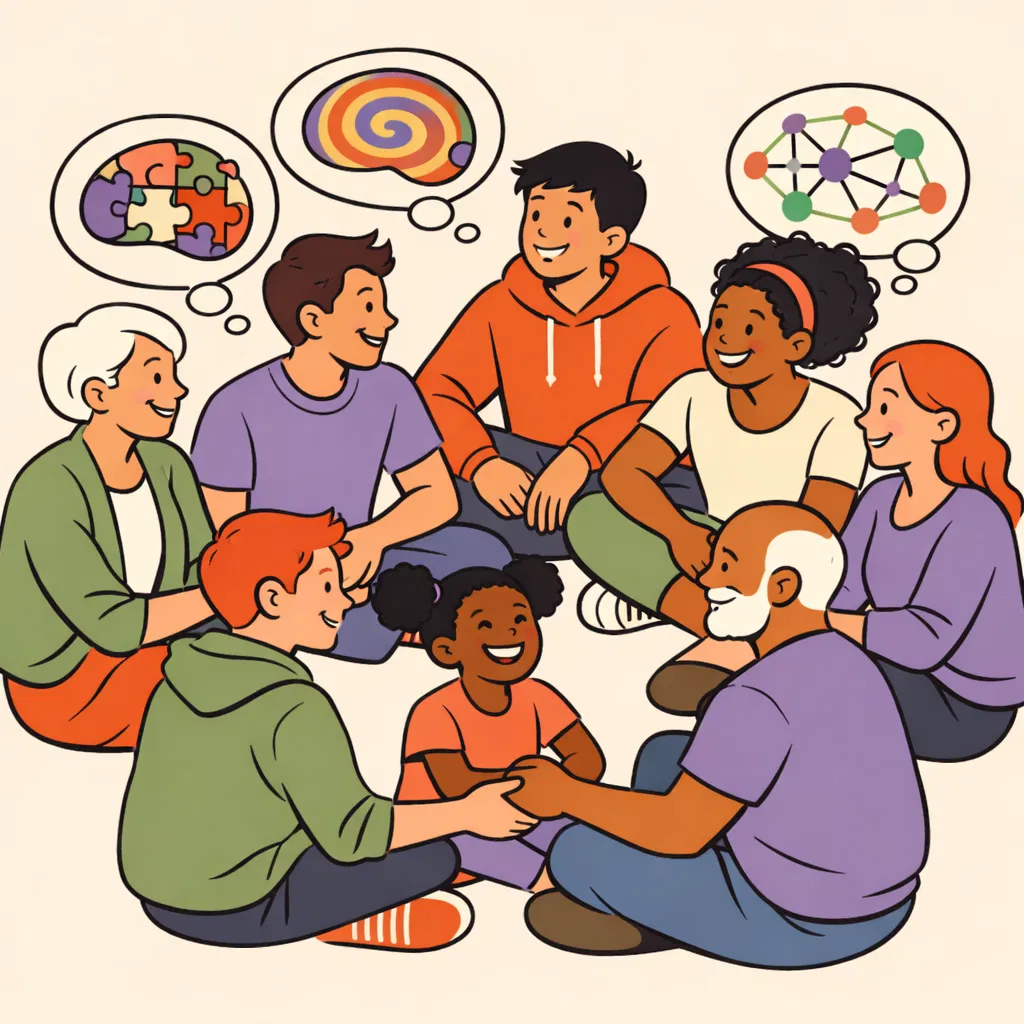 神經多樣性社群插圖