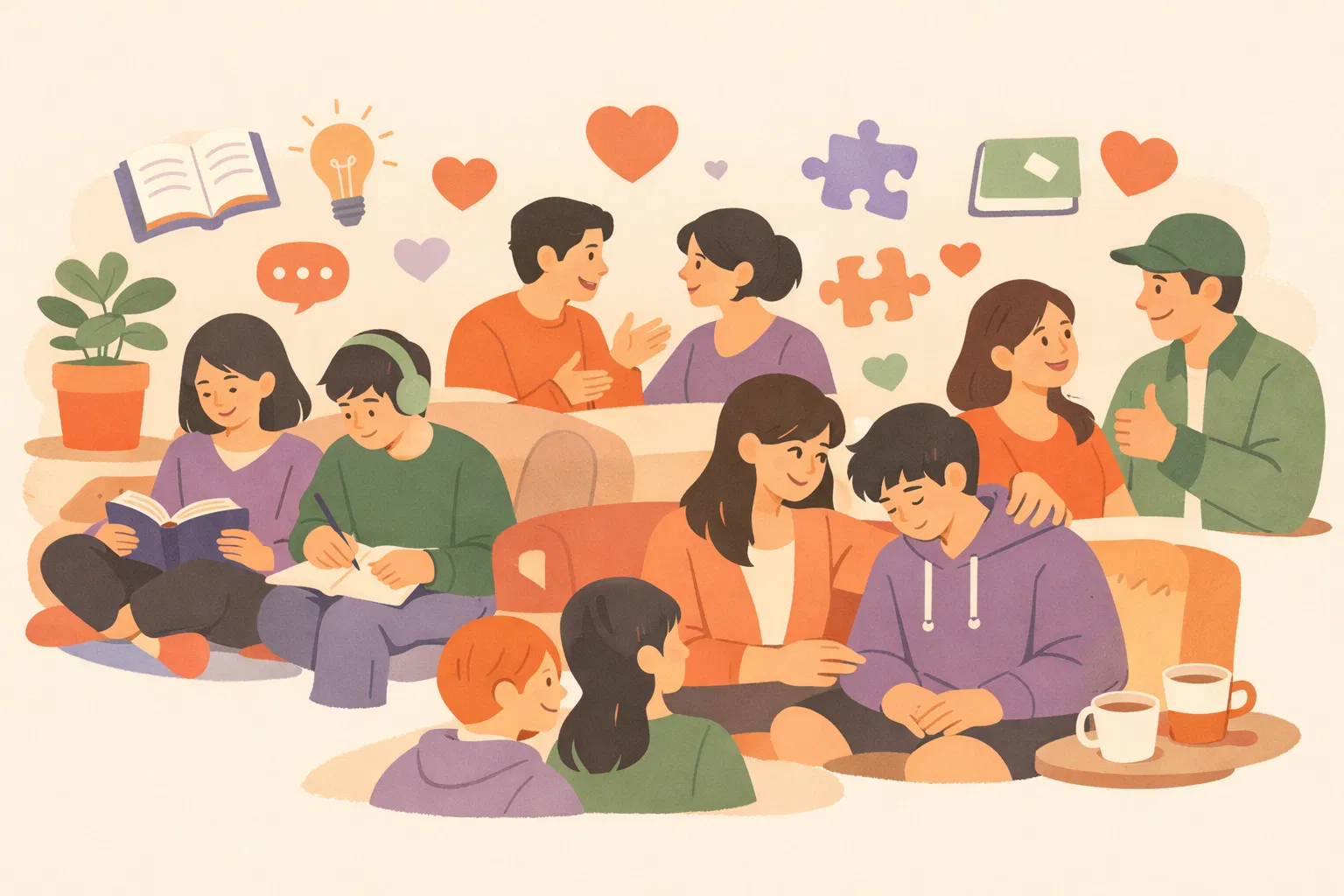 ADHD 互助社群插圖