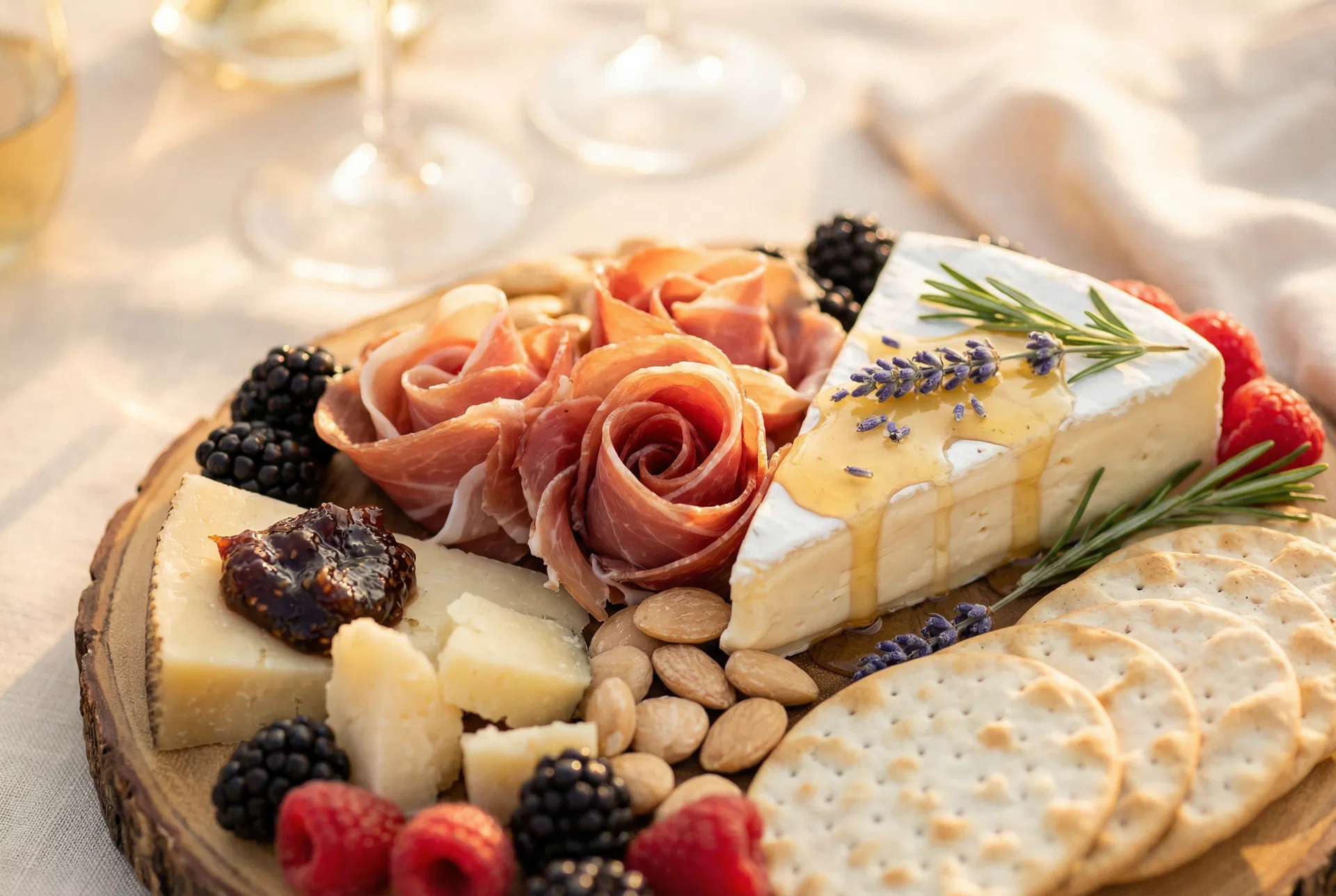 Premium charcuterie close-up