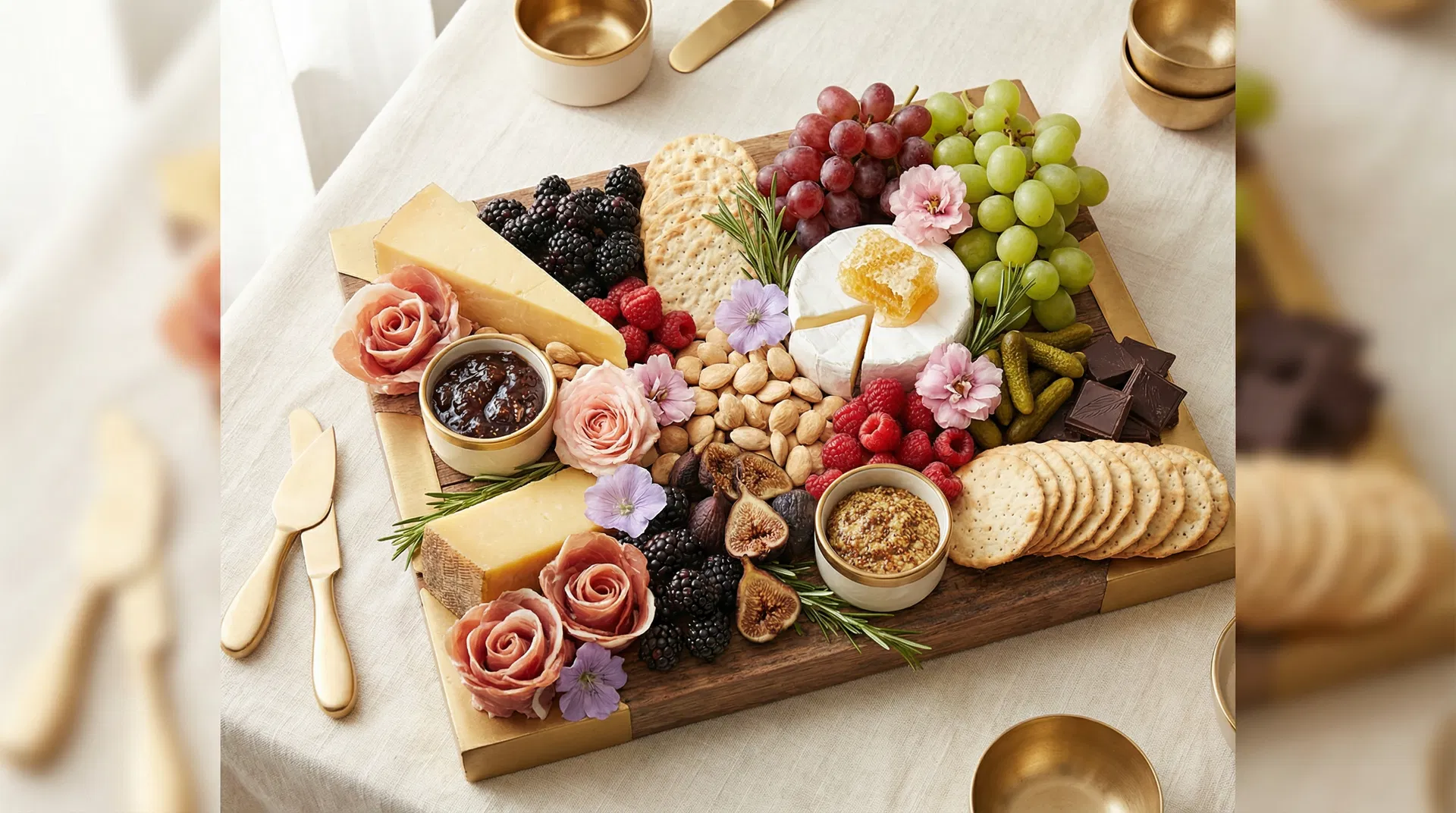 Luxury charcuterie board by Grazing Belles