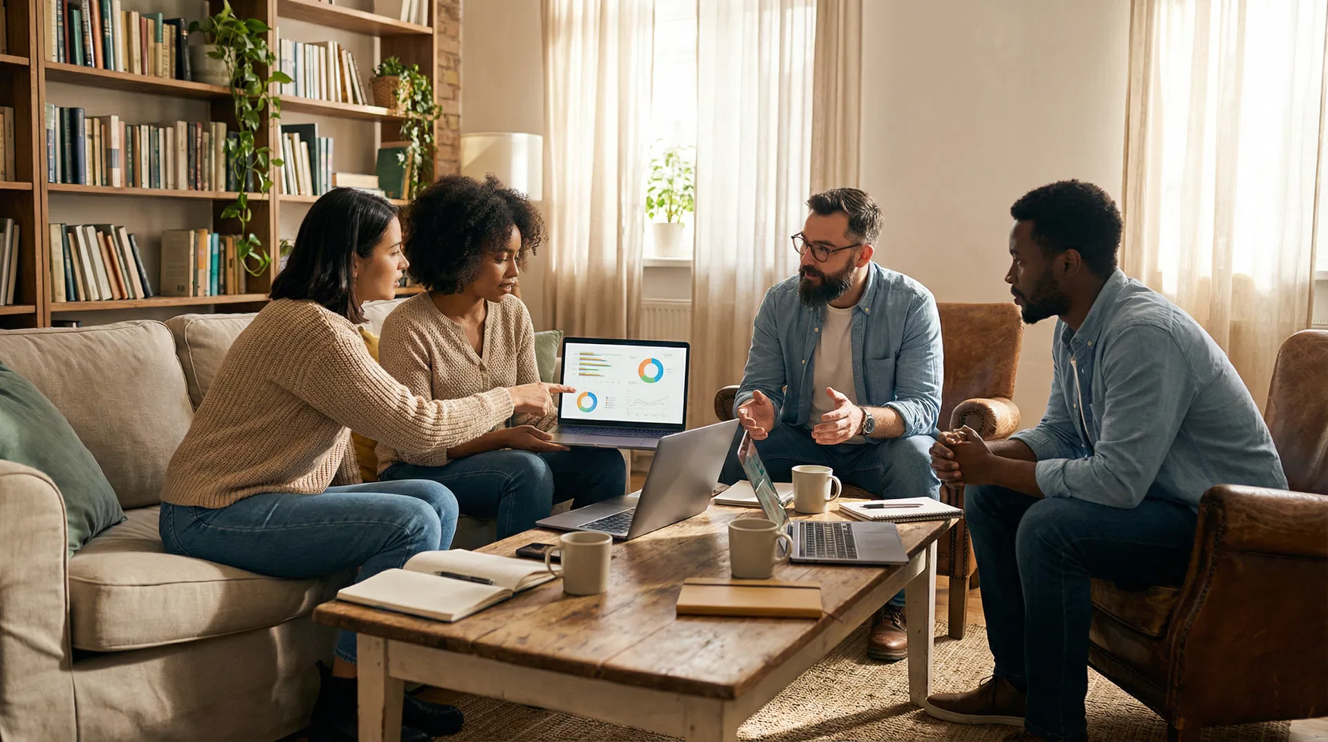 Healthcare marketing team strategy session