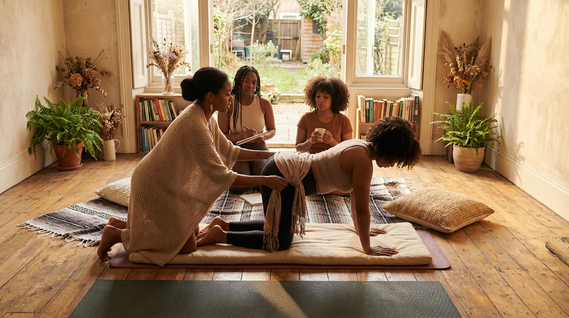 Doula training in progress