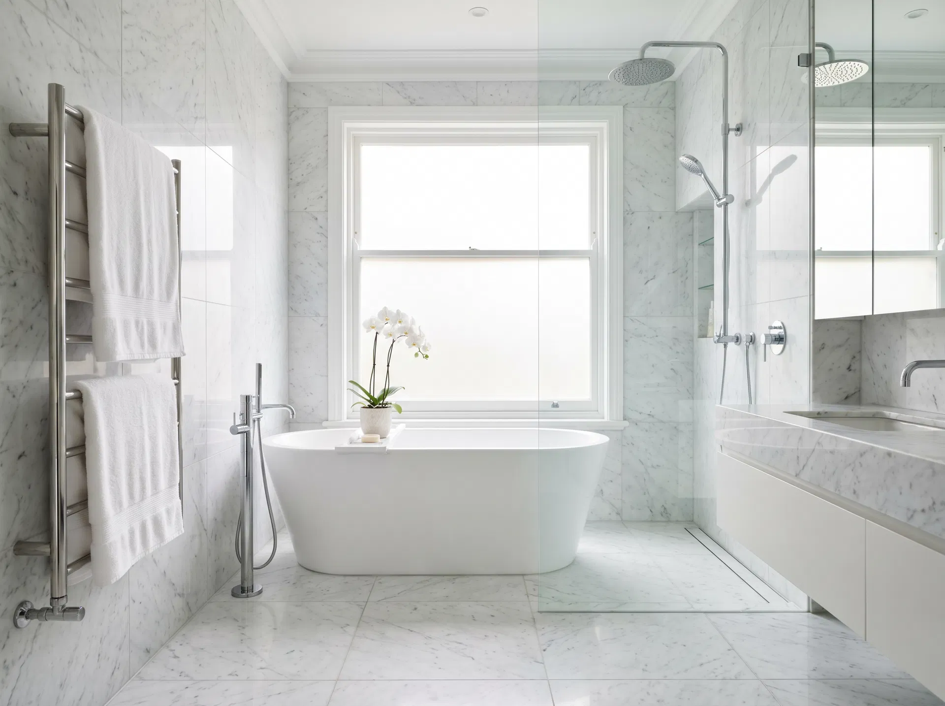 Sparkling clean bathroom