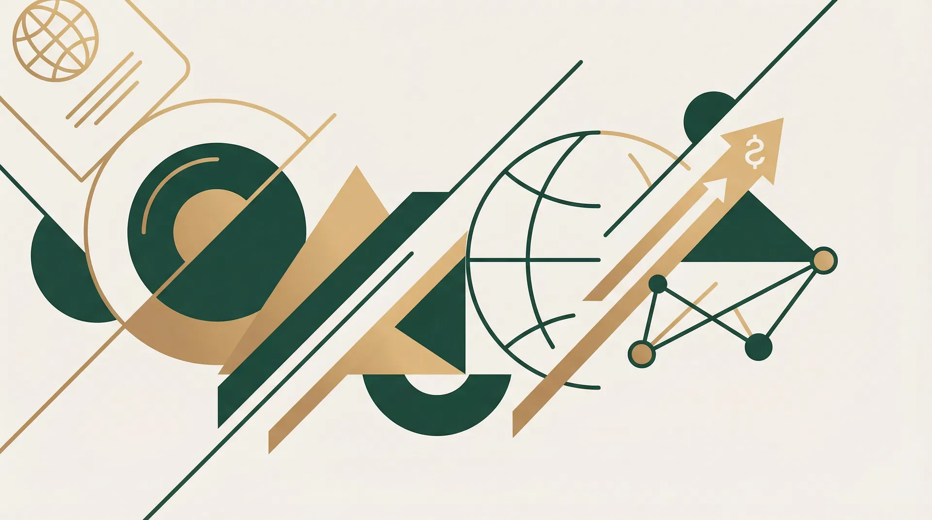 Global business consulting symbols