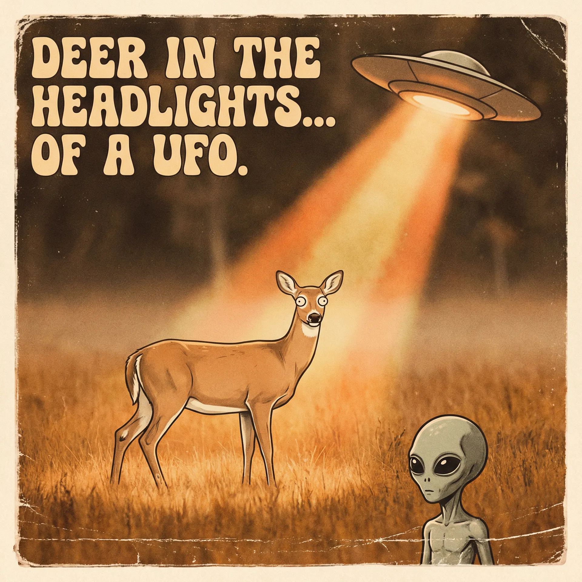 Deer In The Headlights... Of A UFO.