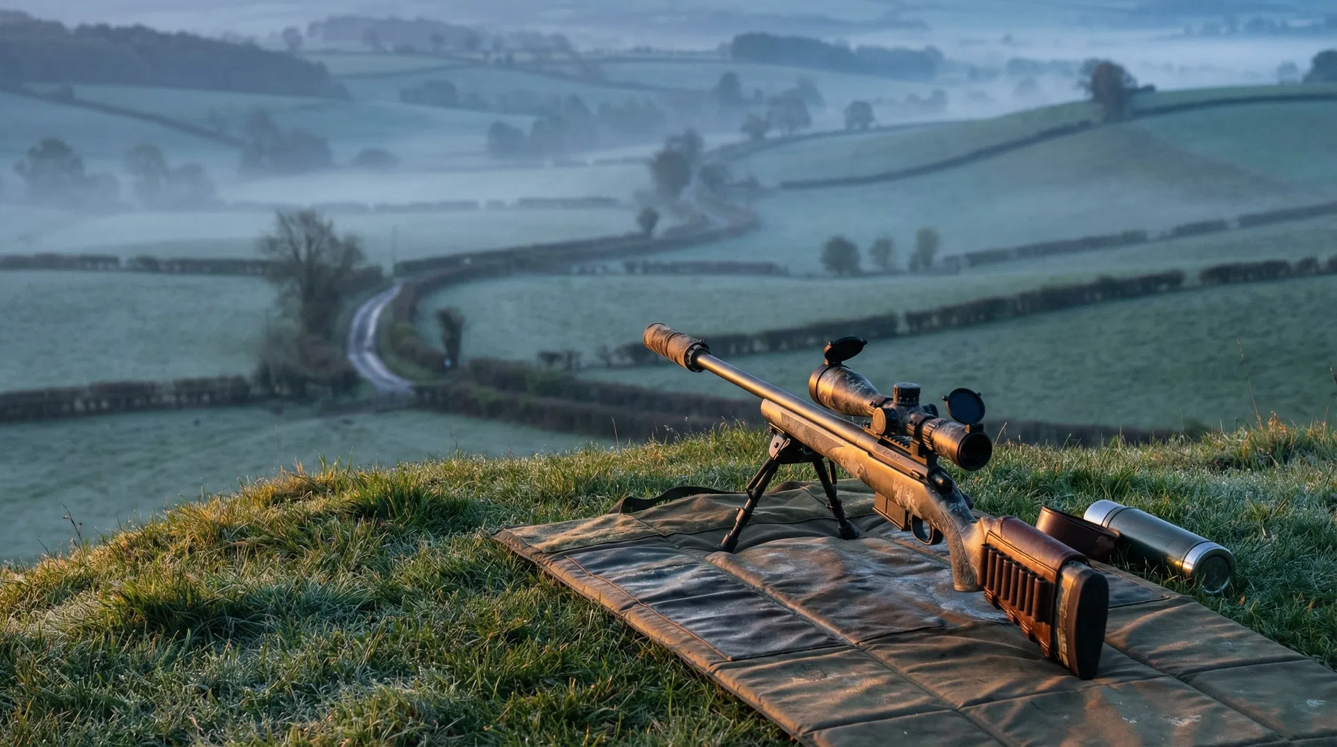 Precision shooting in the British countryside