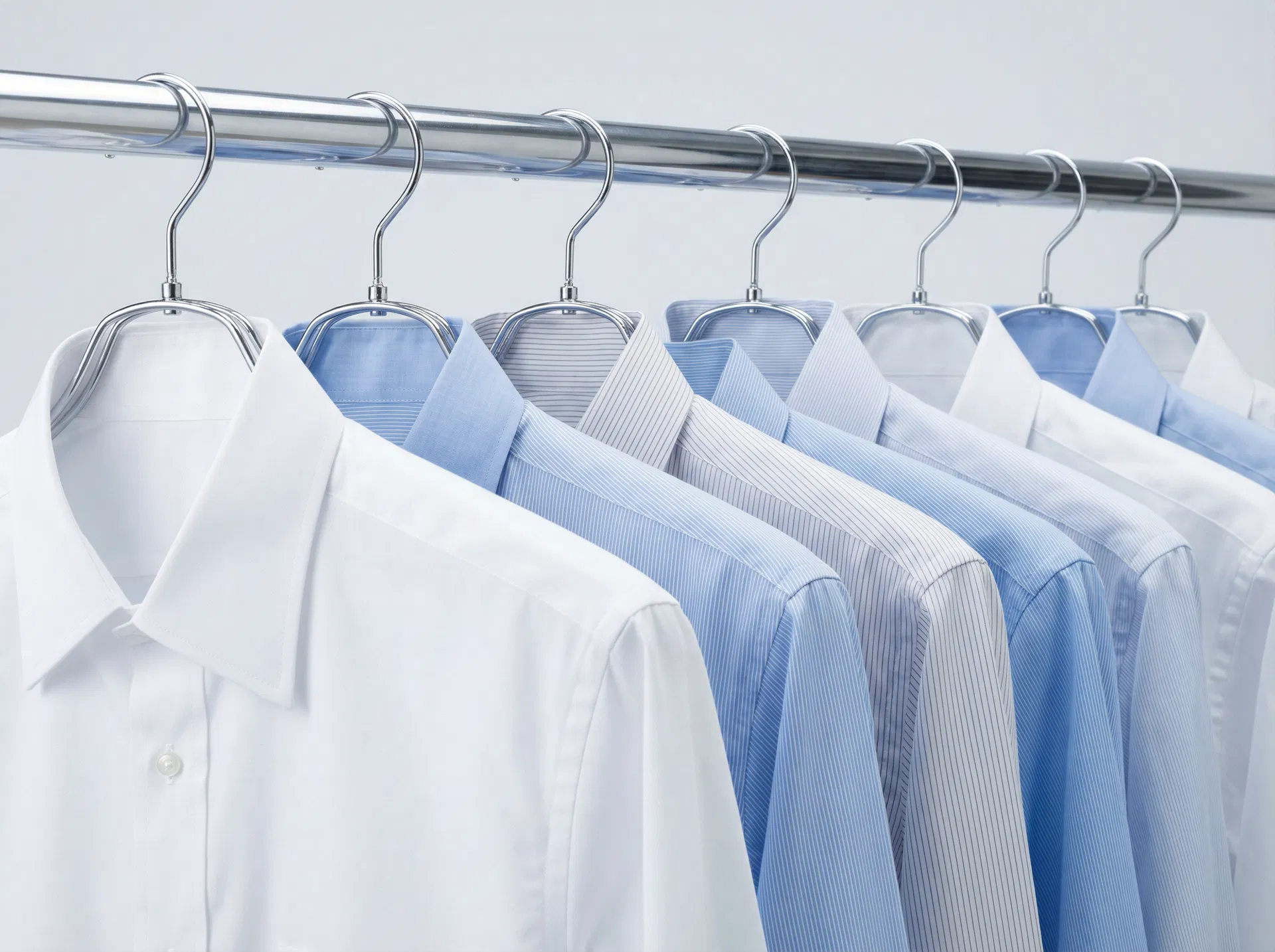 Laundered and hand-finished men's dress shirts at Any Garment Cleaners Totowa NJ