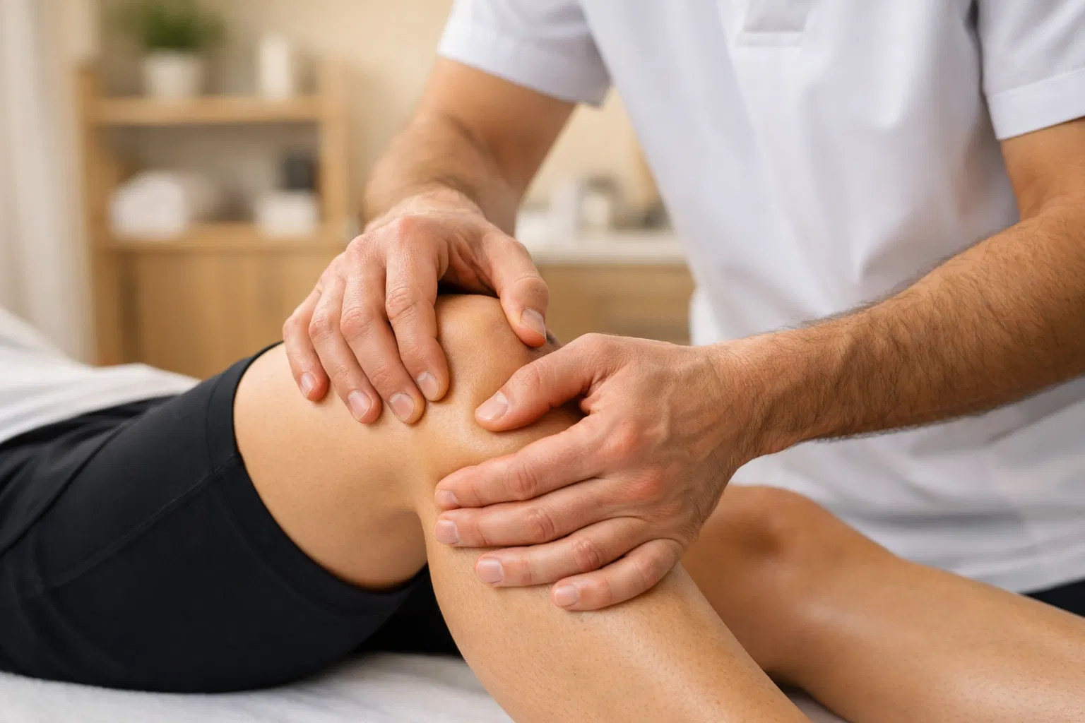 Knee physiotherapy treatment at Interlink Physiotherapy Ancaster