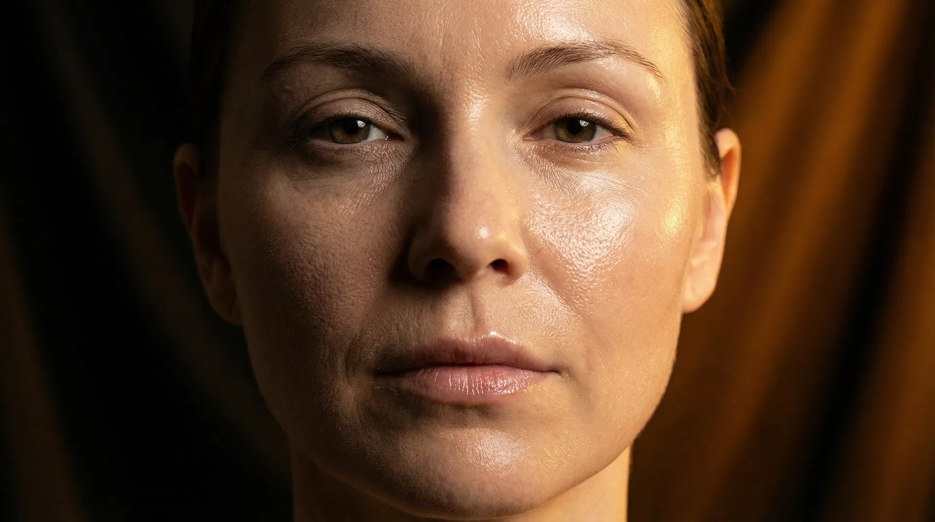 Skin transformation close-up