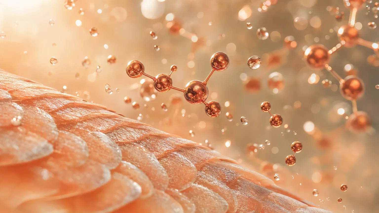 Salmon DNA and Copper Peptide molecules