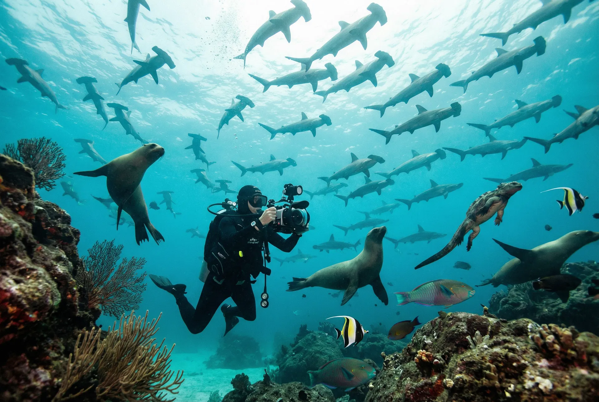 Diving in the Galápagos