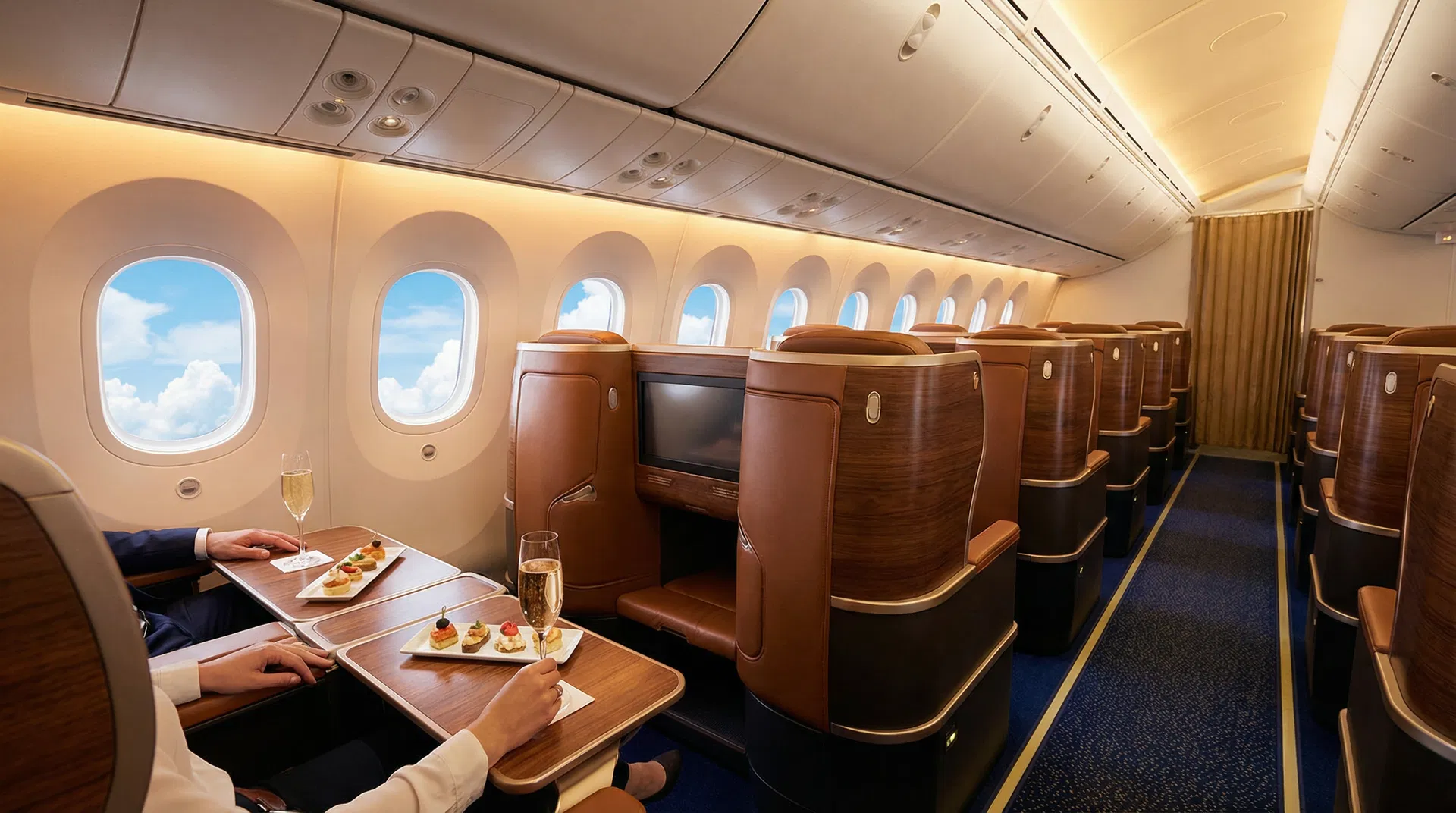 Luxury business class cabin