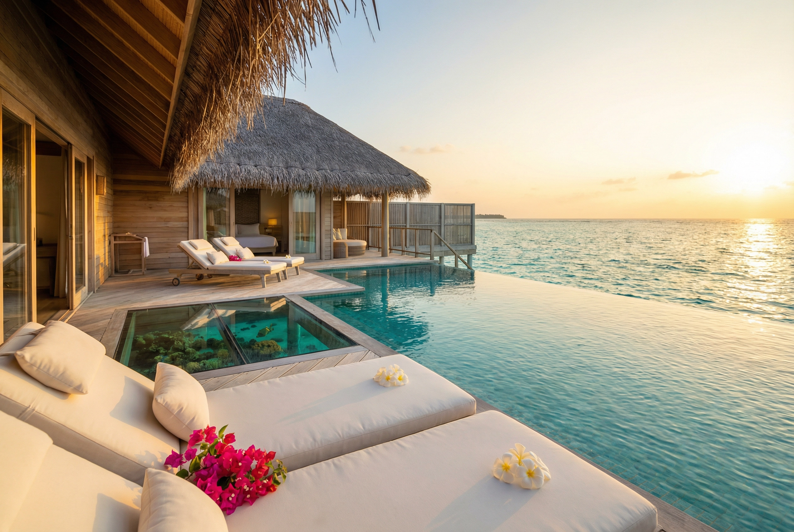 Luxury overwater bungalow