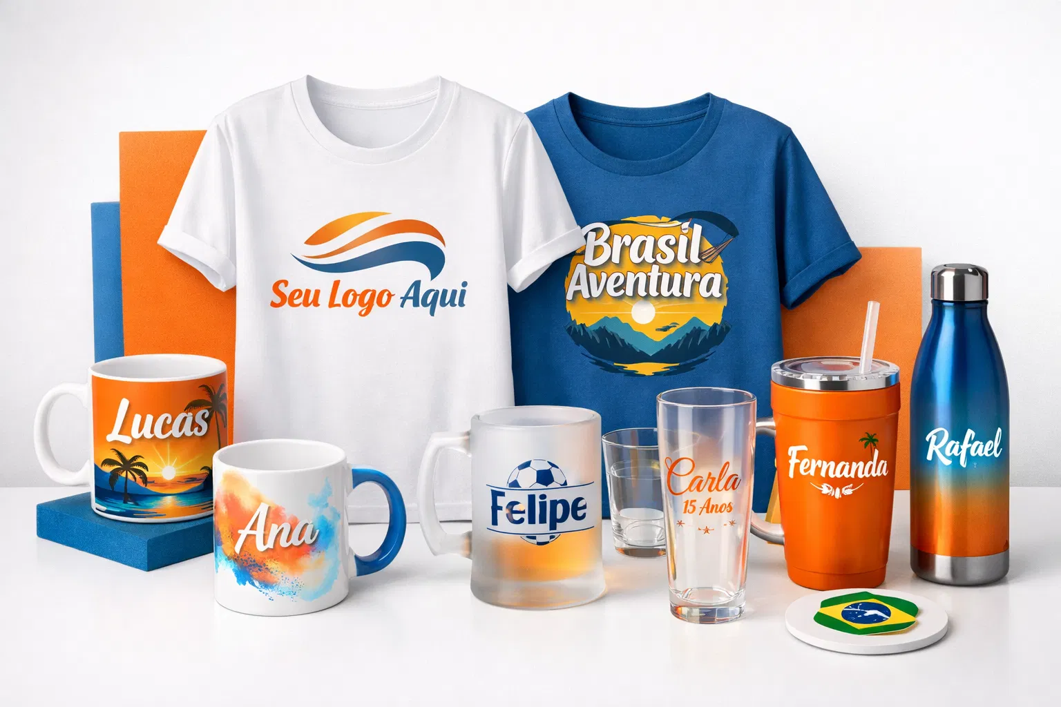 Produtos personalizados Rytech Service - camisas, canecas e brindes