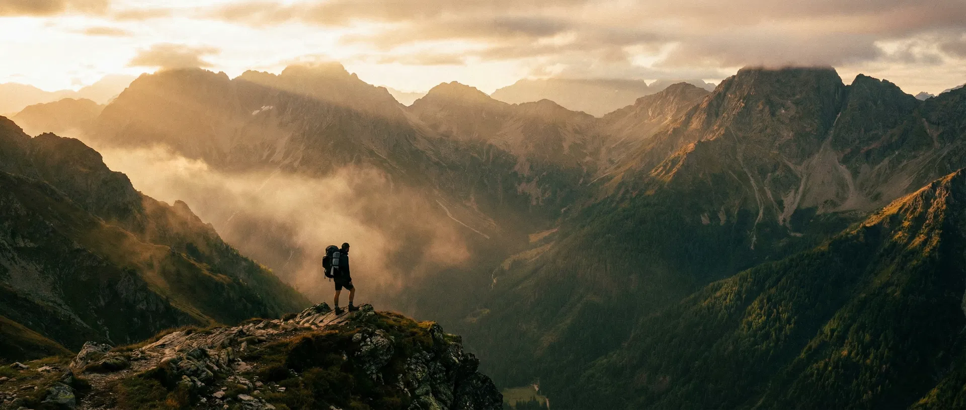 Breathtaking mountain panorama