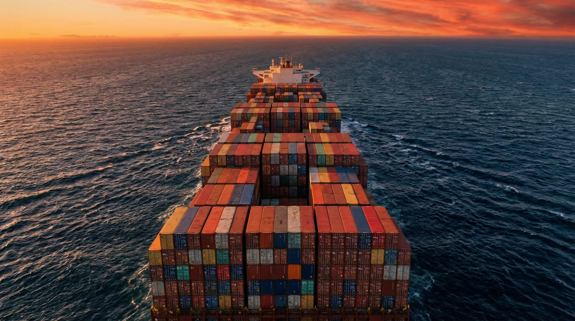 Container ship at sea — AlloGo China sourcing