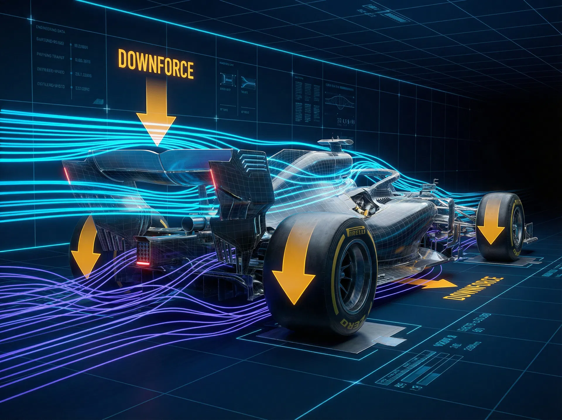 F1 赛车反向机翼